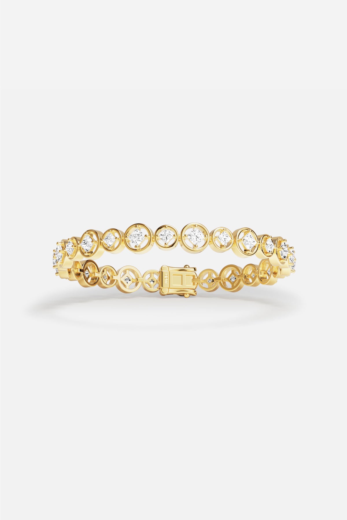 APM Bracelet in golden color, radiant elegance wrapped around the wrist.