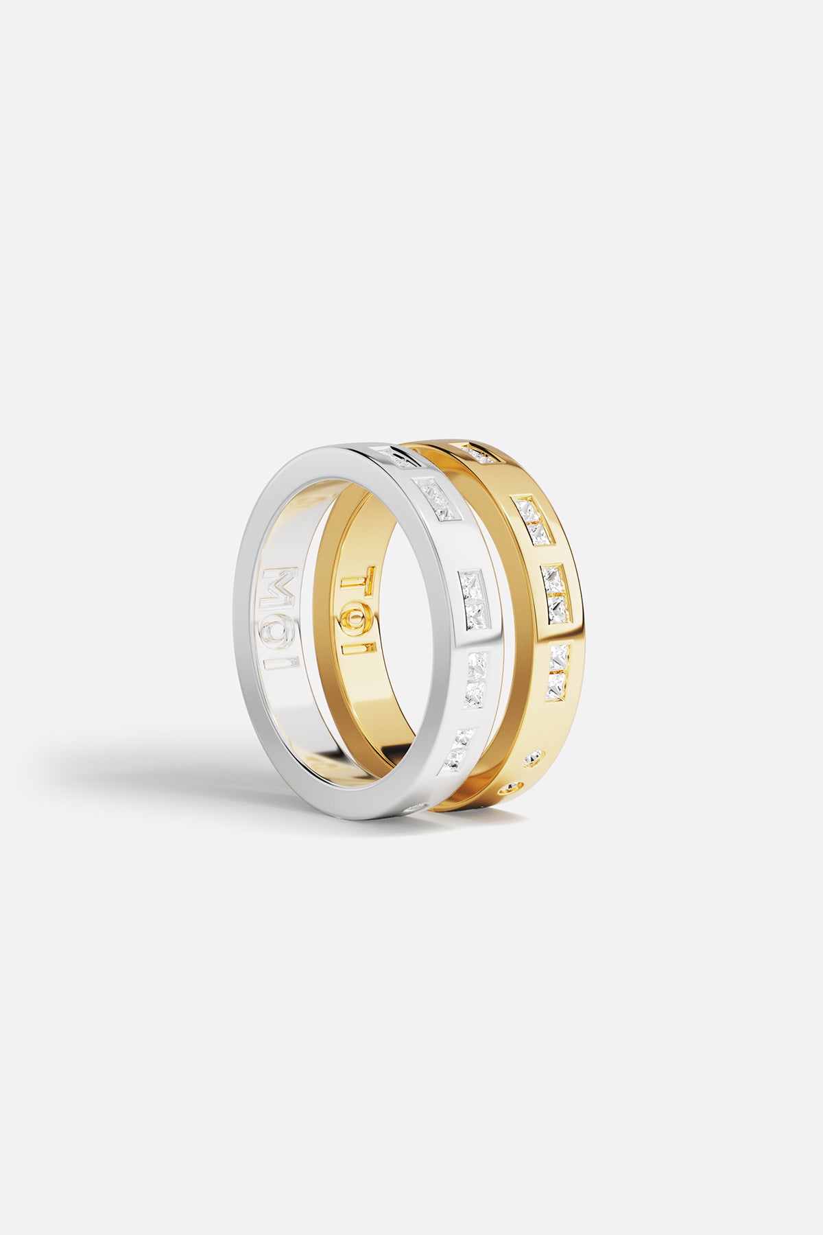 APM Toi et Moi Rings, two colors entwined in a modern love story.