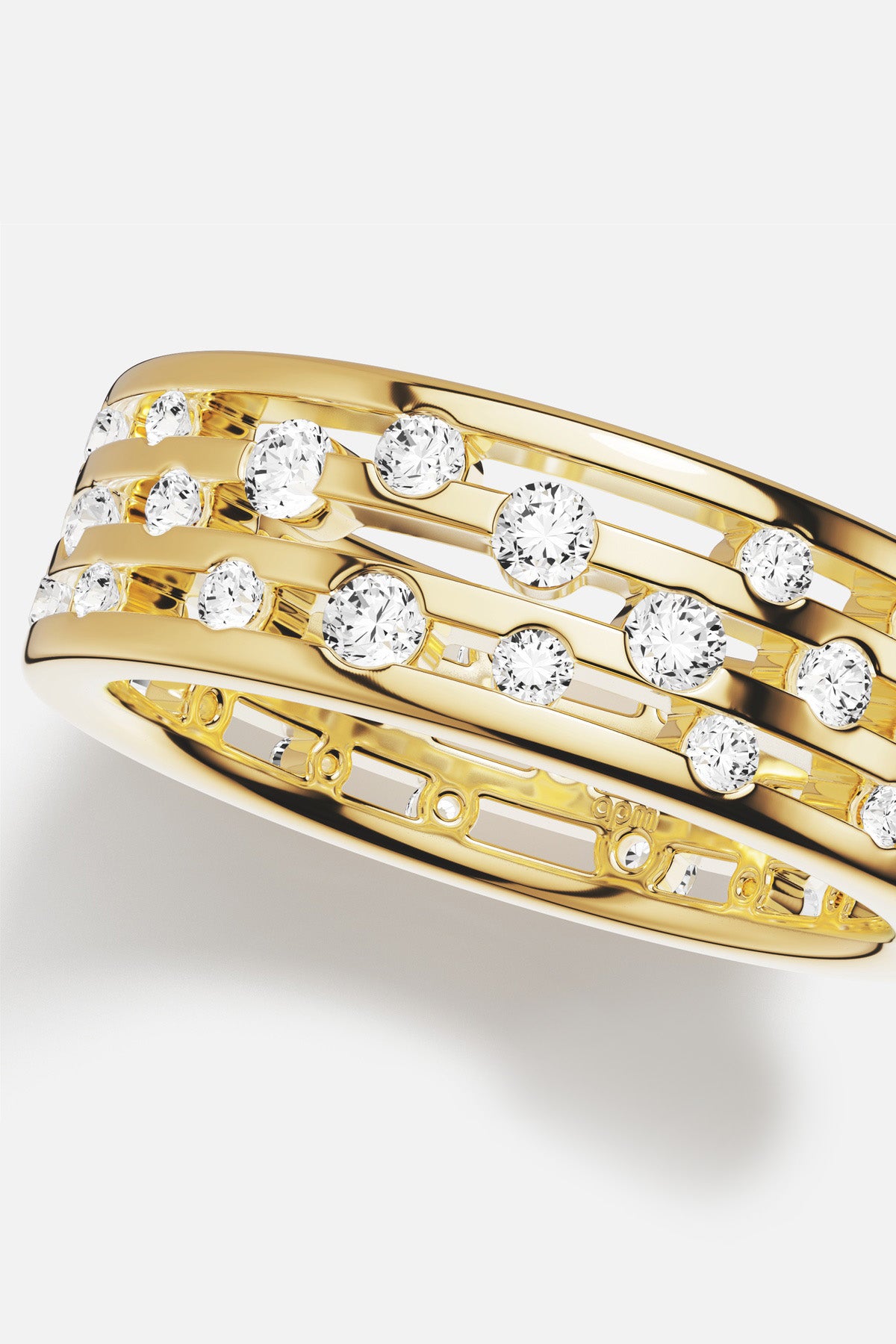 APM Ring in gold color, a luminous constellation of quiet sophistication.