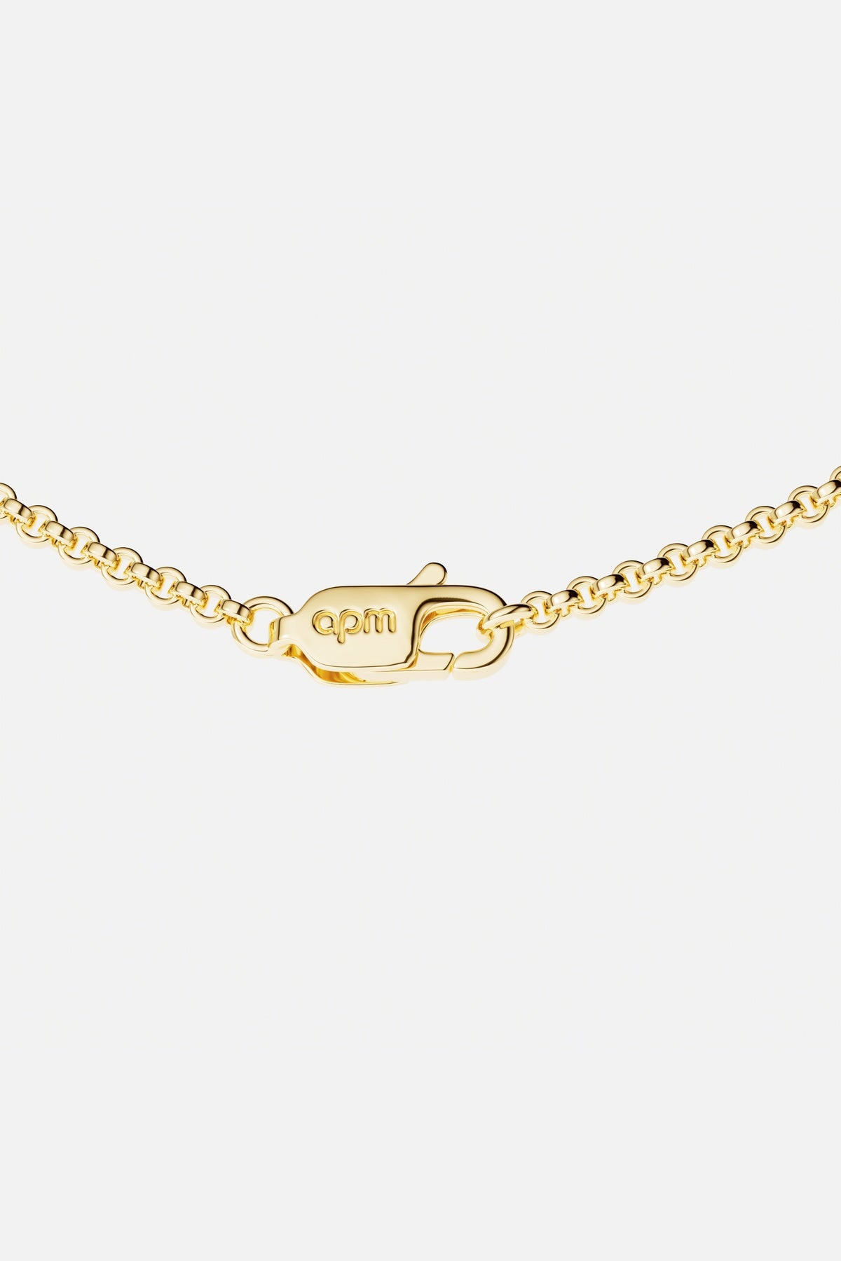 APM Chain Necklace, a golden signature link with effortless everyday allure.