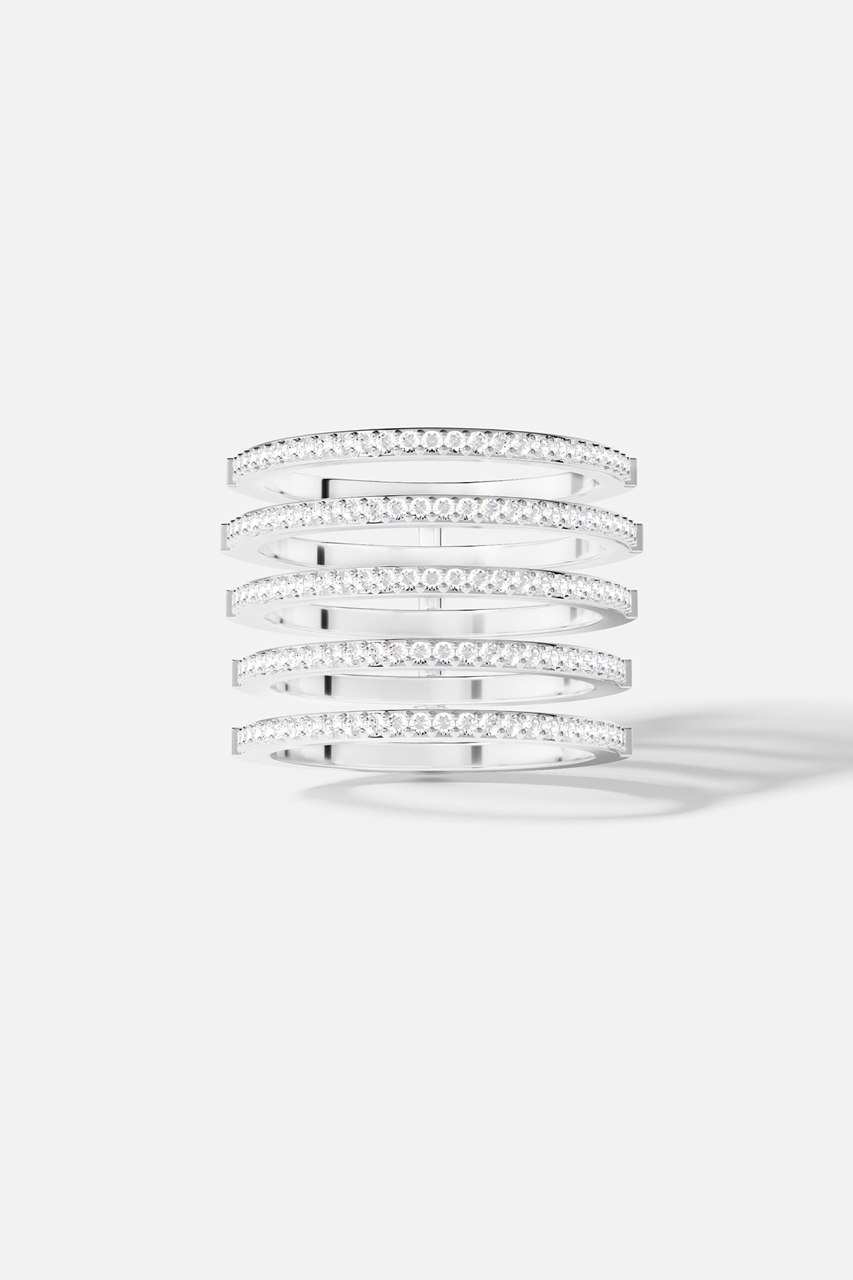 Linear Pavé Ring - APM Monaco UK