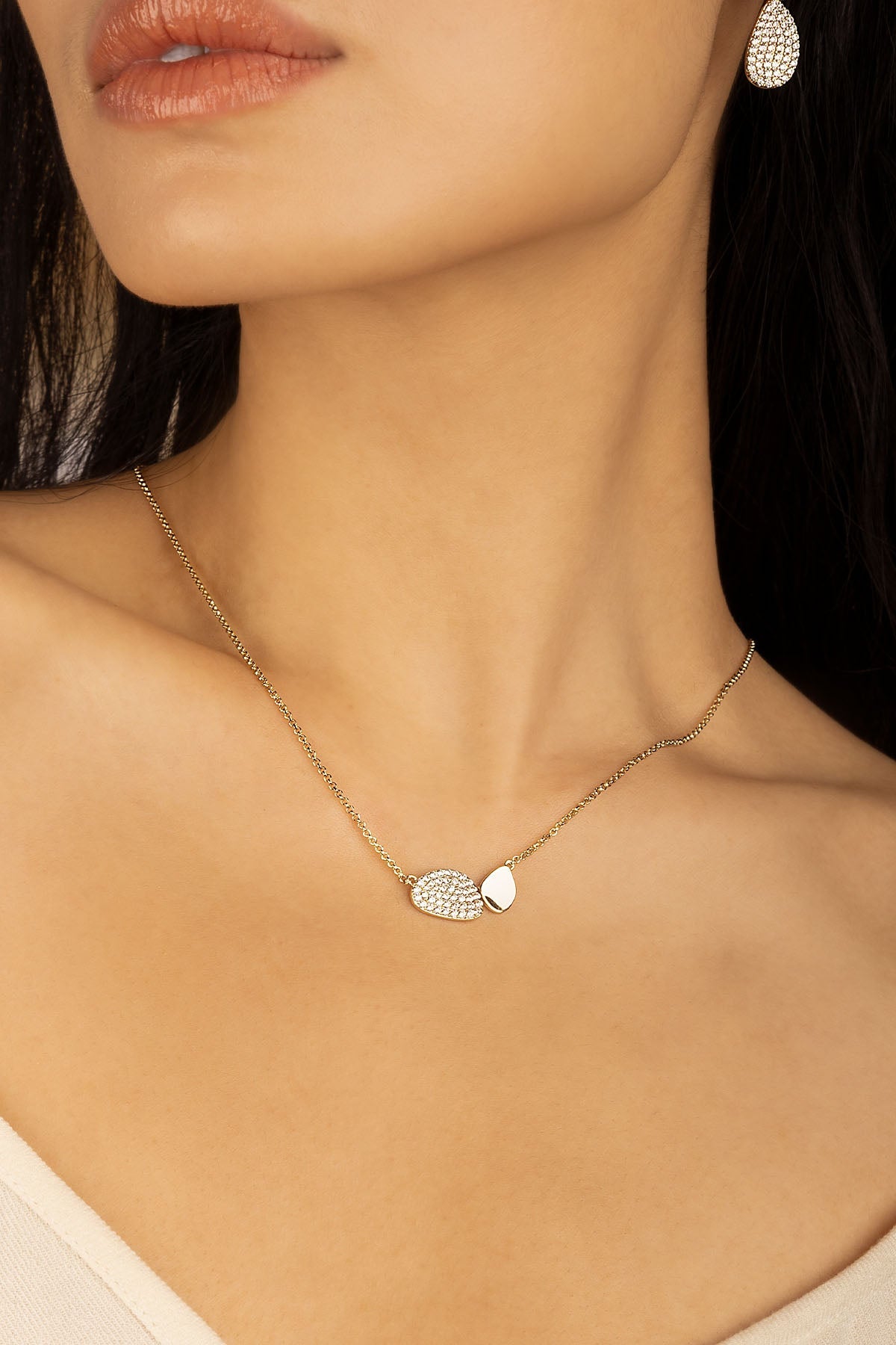 APM Monaco Galet Adjustable Necklace in Silver