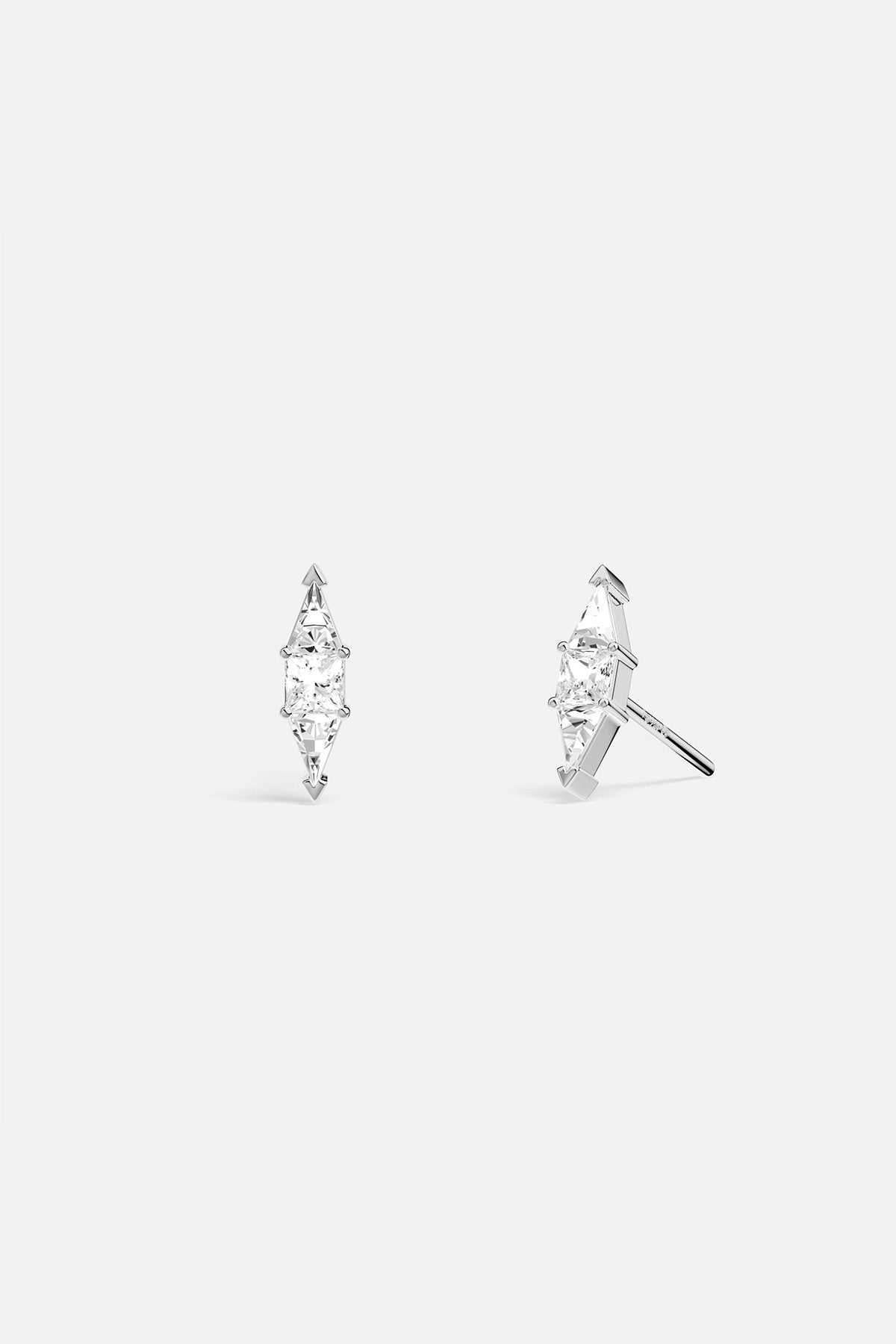 APM Monaco Art Deco Stud Earrings