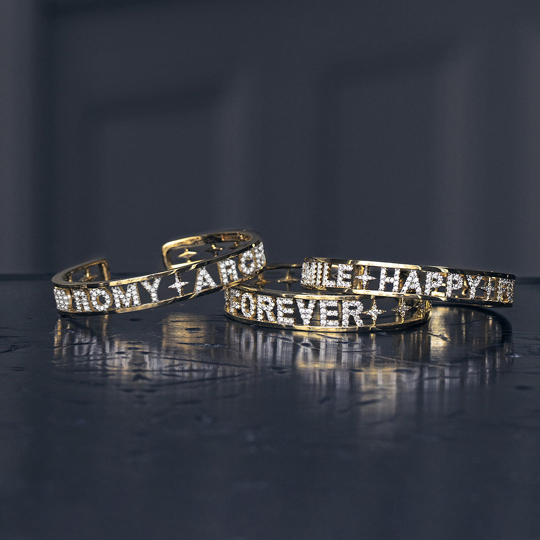 APM Monaco Customized Bangle in yellow gold