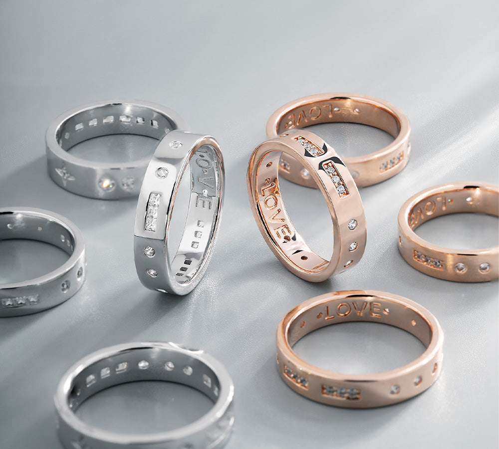 APM Monaco Unisex Morse Rings