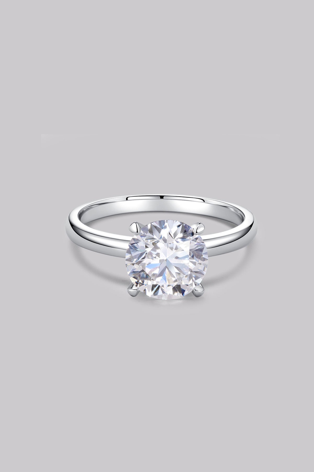 Solitaire Round Diamond Ring (2ct) - APM Monaco UK
