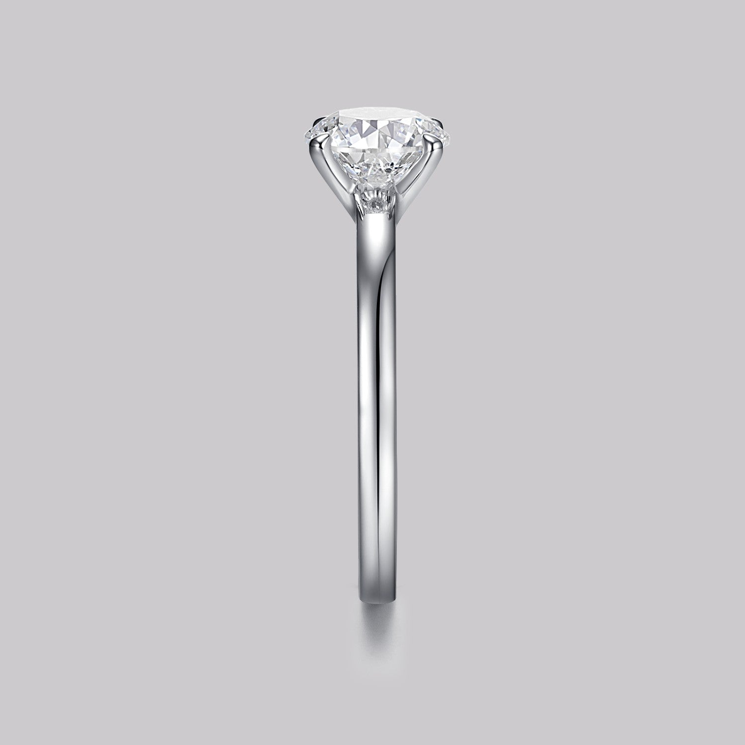 Solitaire Round Diamond Ring (1ct) - APM Monaco UK