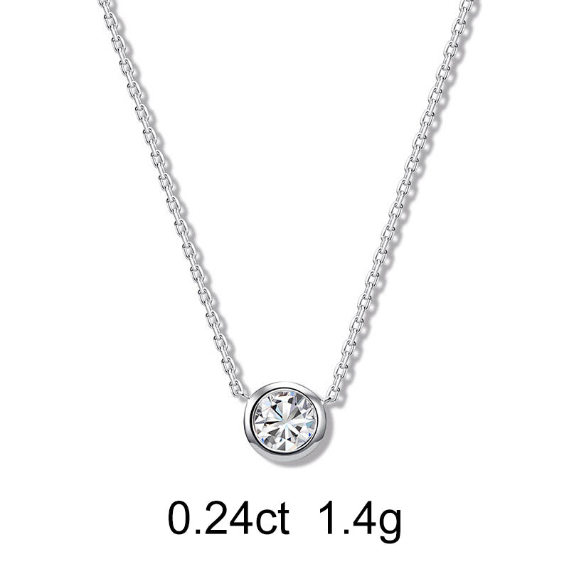 Round Diamond Necklace (0.24ct) - APM Monaco UK