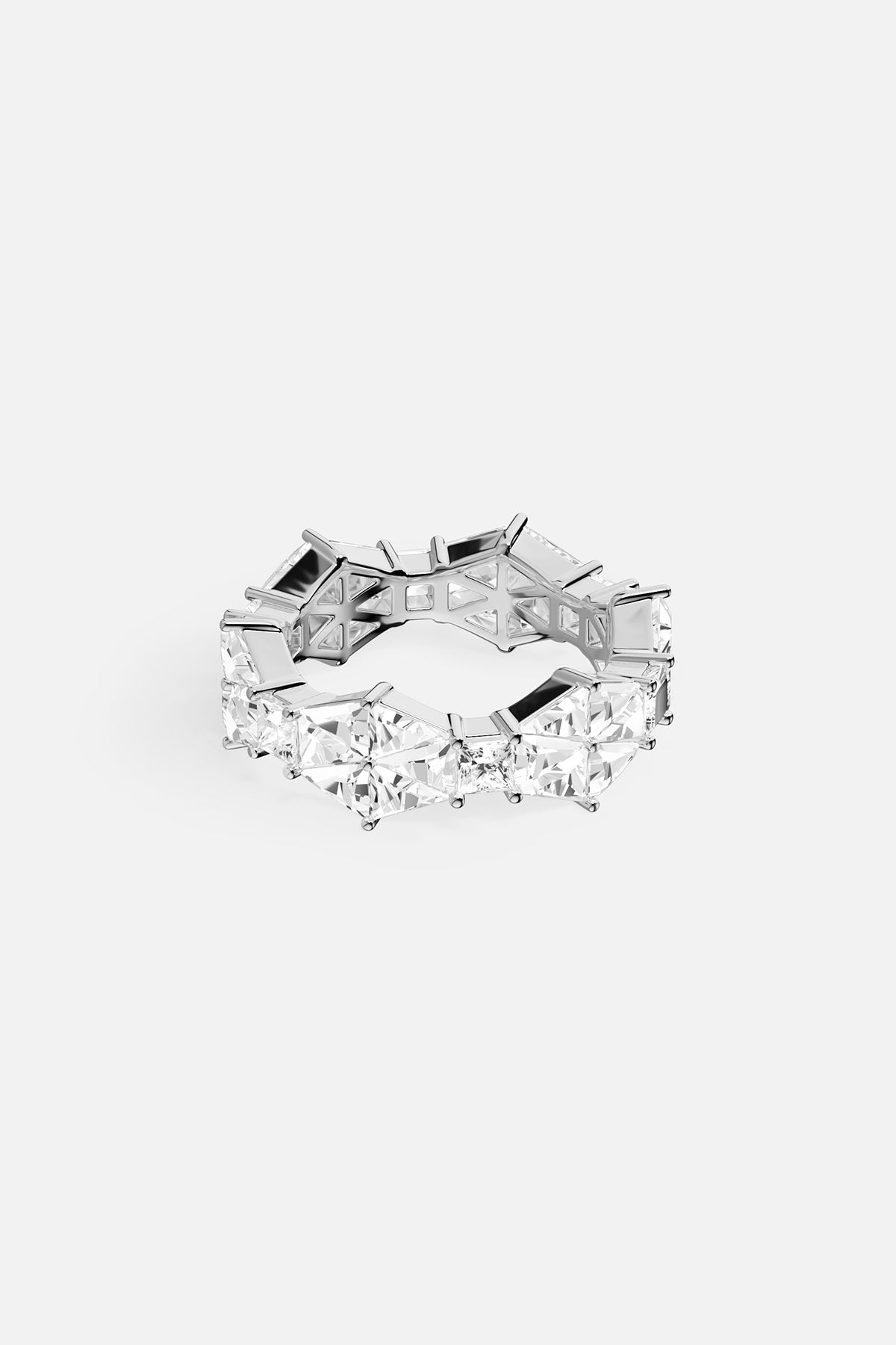 Zirconia ring with a white background