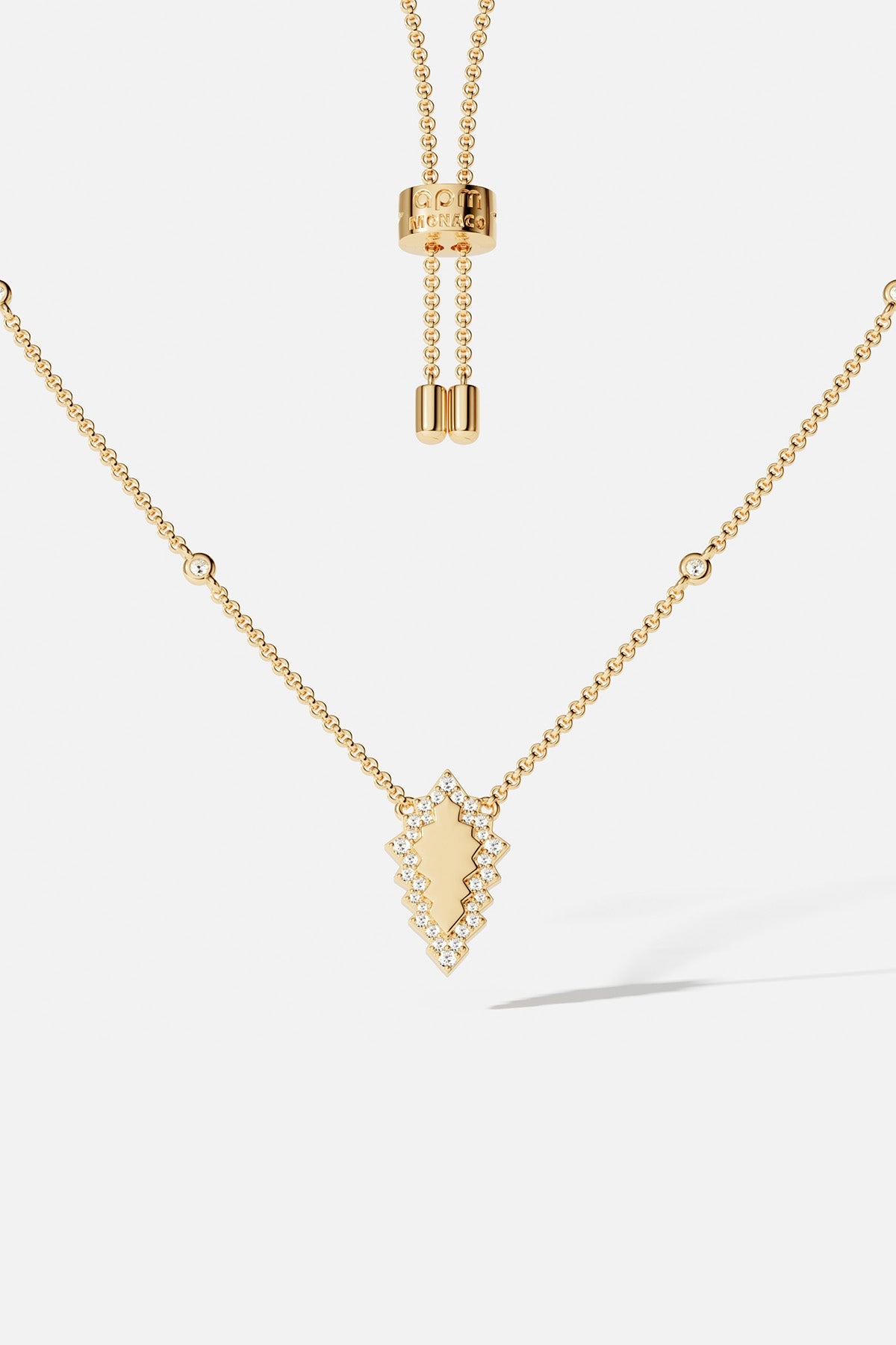 APM Monaco Éclat Adjustable Necklace in Yellow Gold