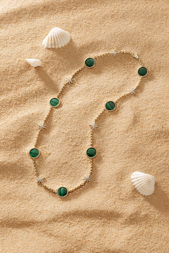 Malachite Météorites Choker - APM Monaco UK