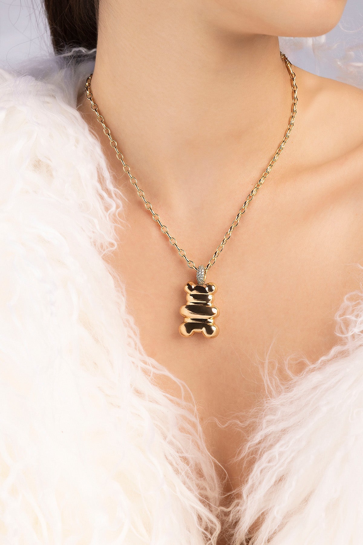 APM Monaco XL Loulou Yummy Bear Chain Necklace