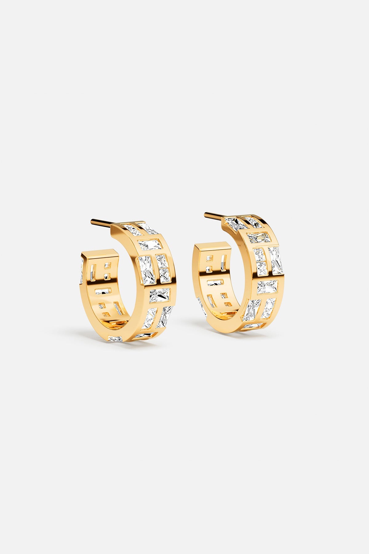 APM Monaco Ice Hoop Earrings