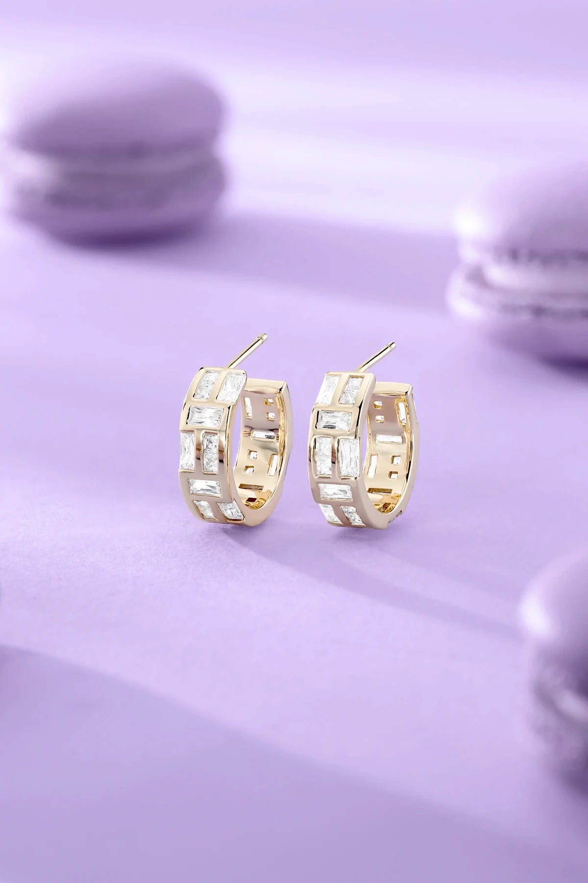 APM Monaco Ice Hoop Earrings