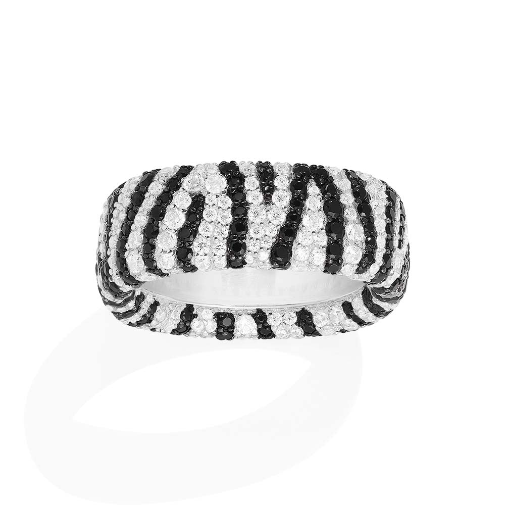 Chunky Zebra Ring APM Monaco APM Monaco UK