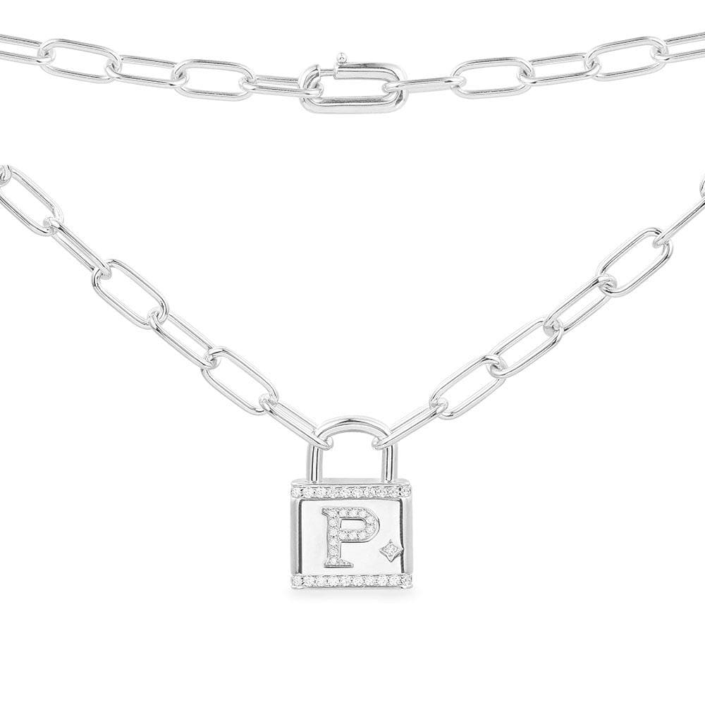 Alphabet Lock Necklace - APM Monaco UK