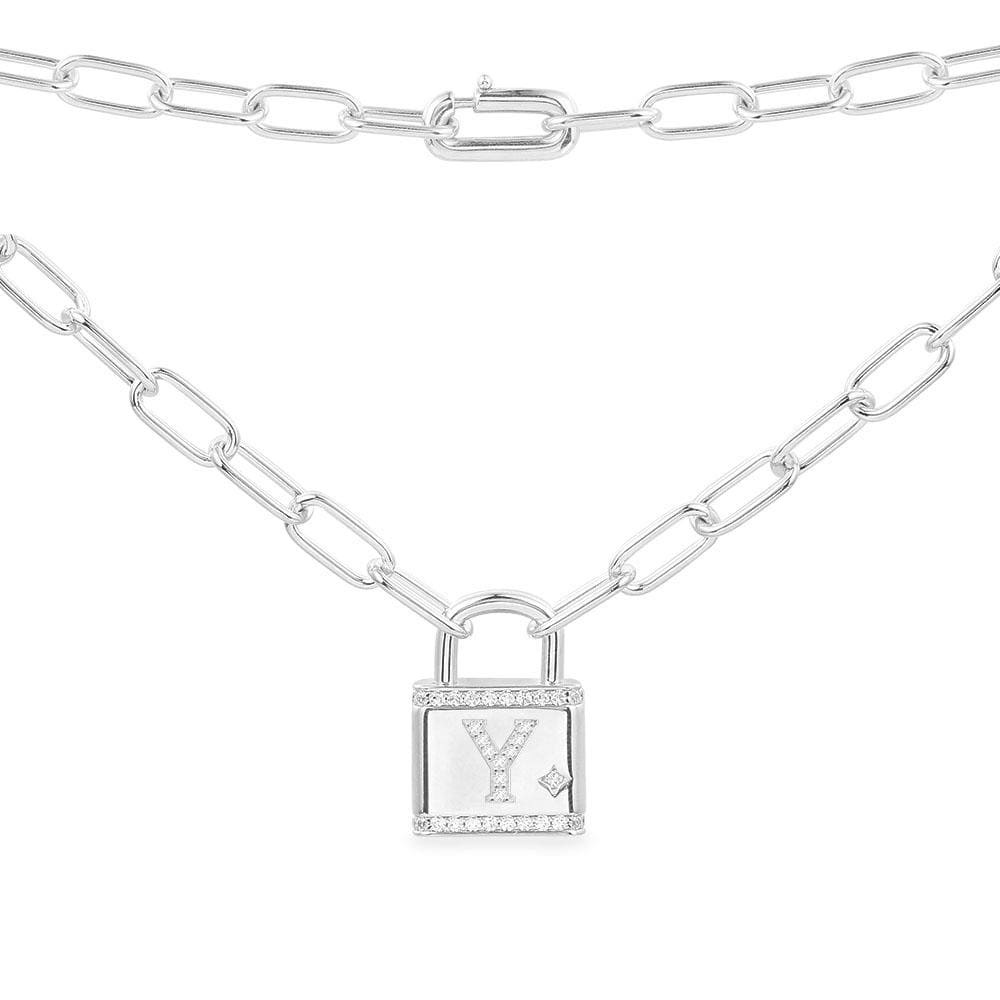 Alphabet Lock Necklace - APM Monaco UK