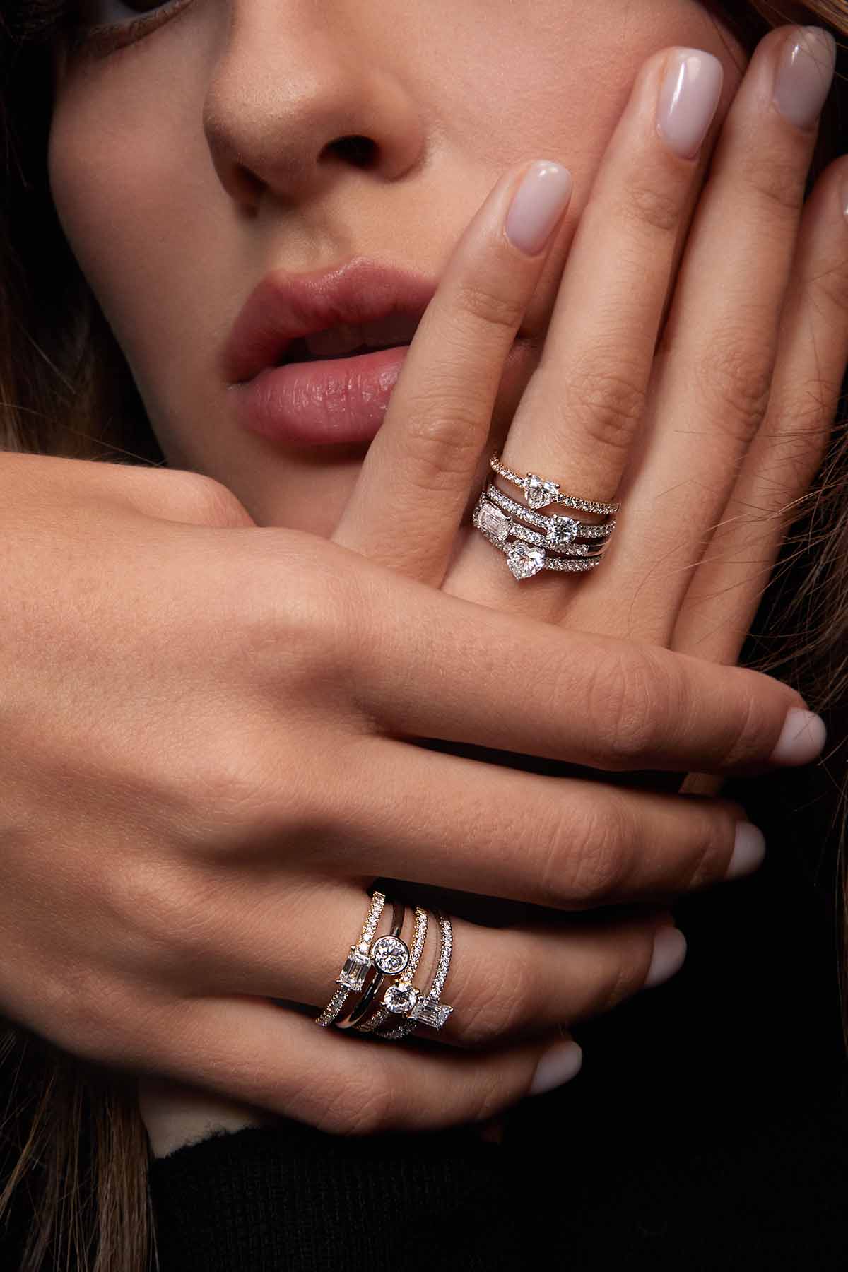 Pavé Round Diamond Ring (0.39ct) - APM Monaco UK