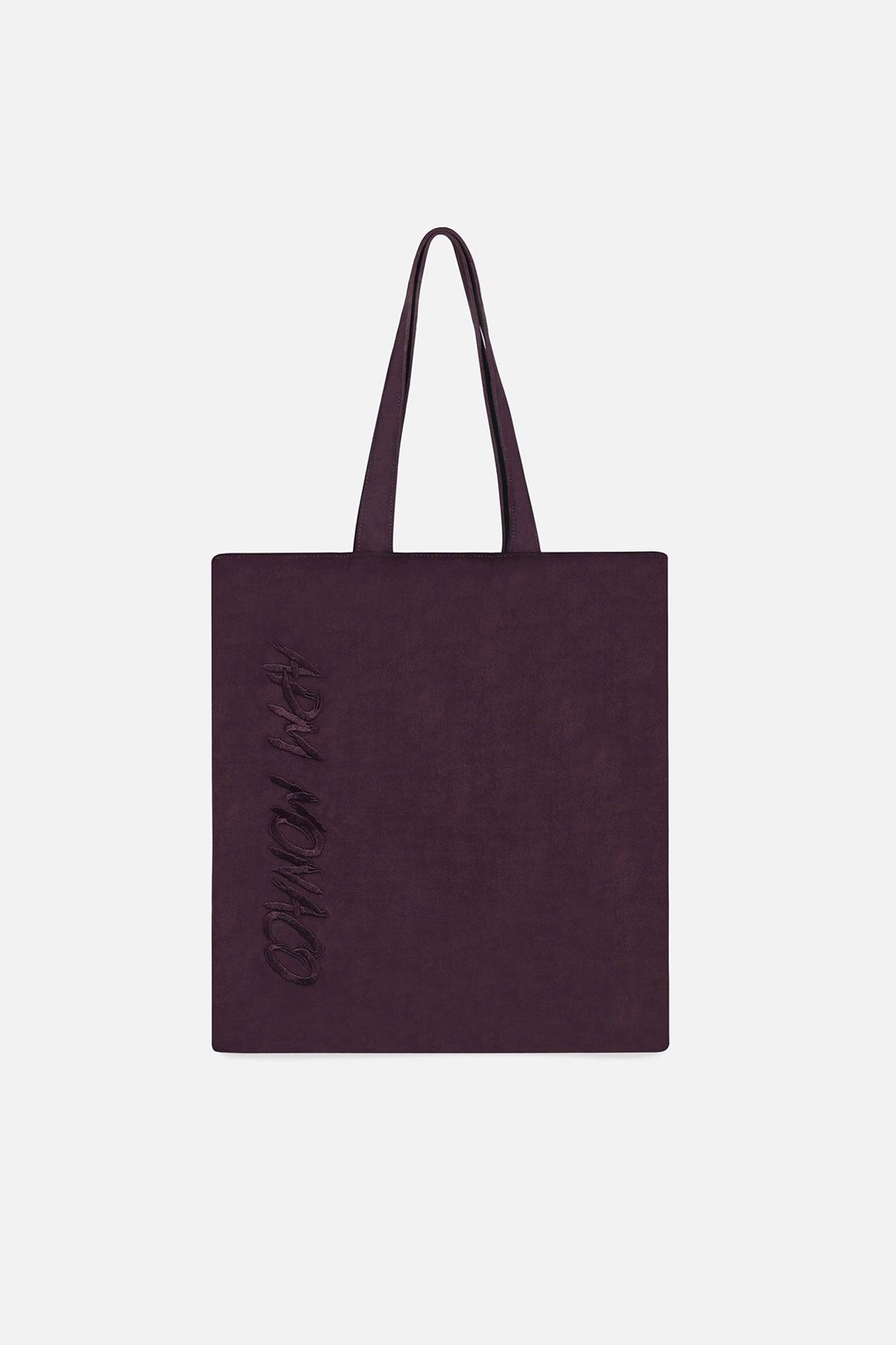 APM Monaco tote bag in deep plum, effortless everyday elegance with a signature touch.