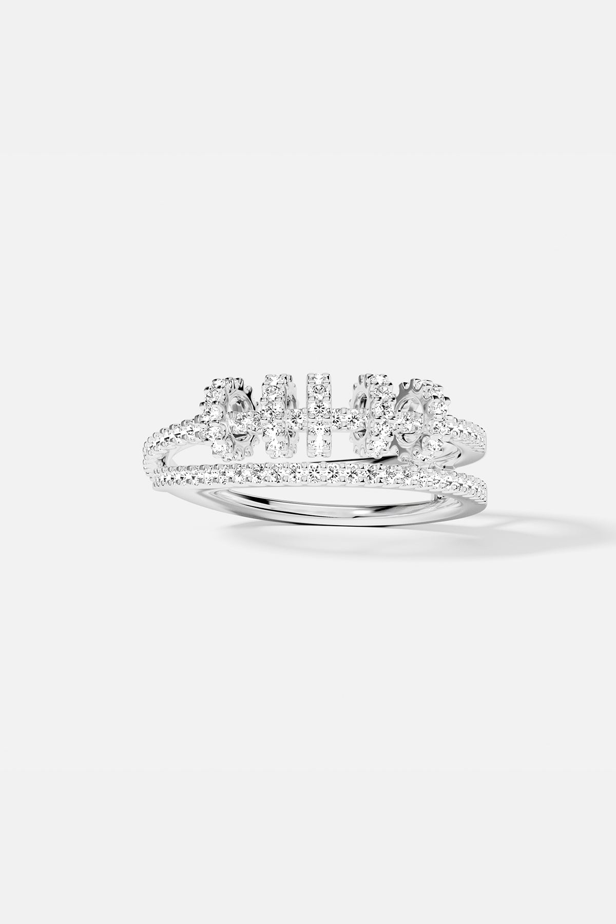 APM Ring, double bands shimmer with quiet elegance and modern romance.