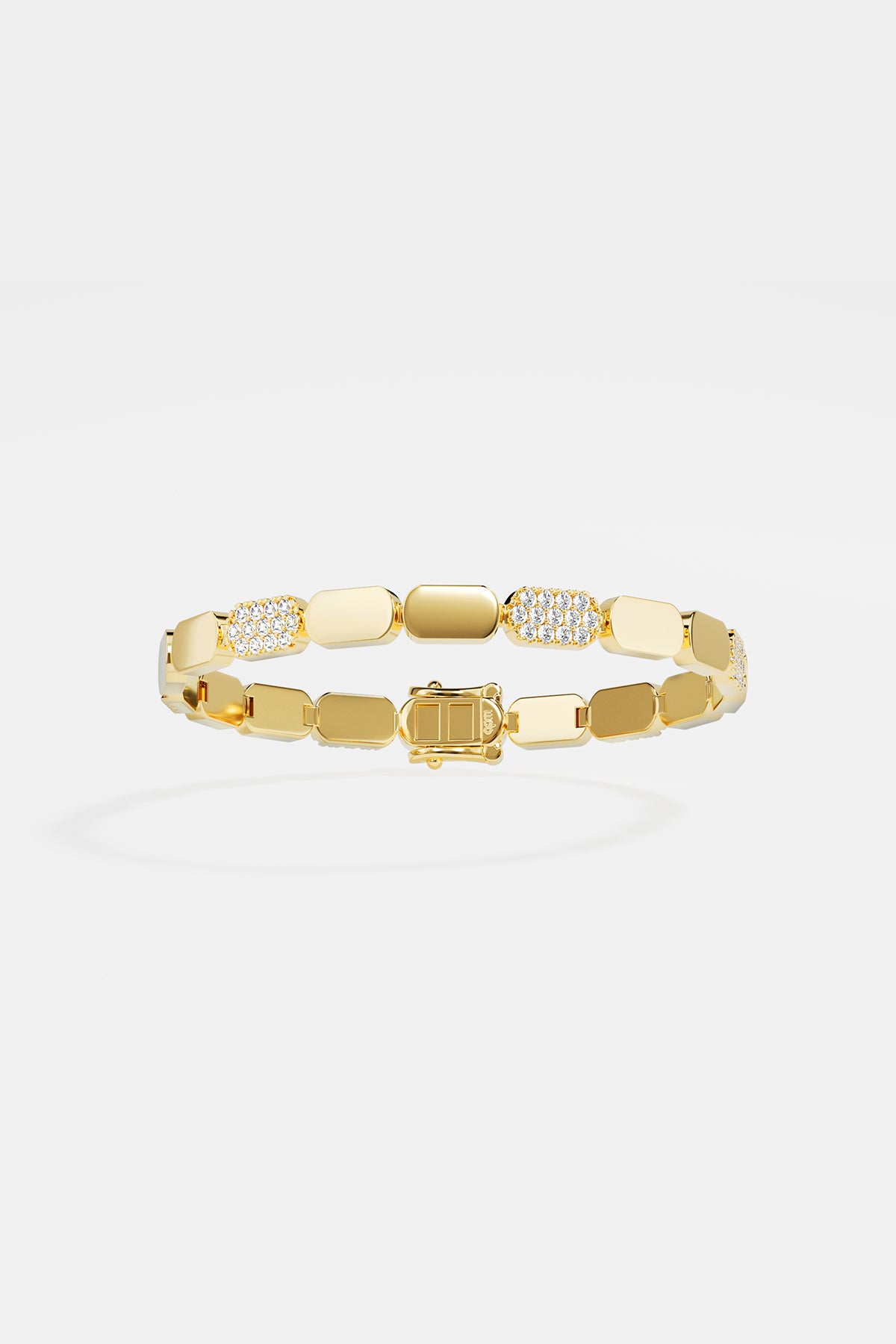 APM Bracelet in golden color, a bold statement of modern elegance.