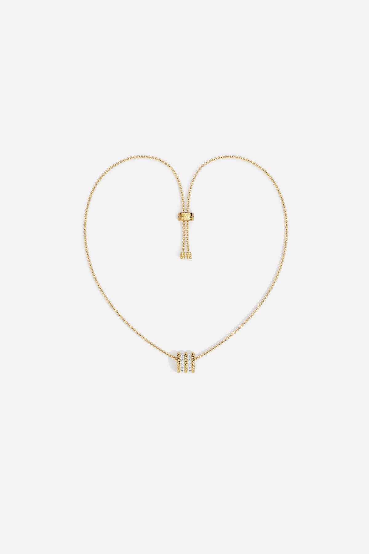 APM Necklace in gold color, a delicate glow for effortless everyday charm.