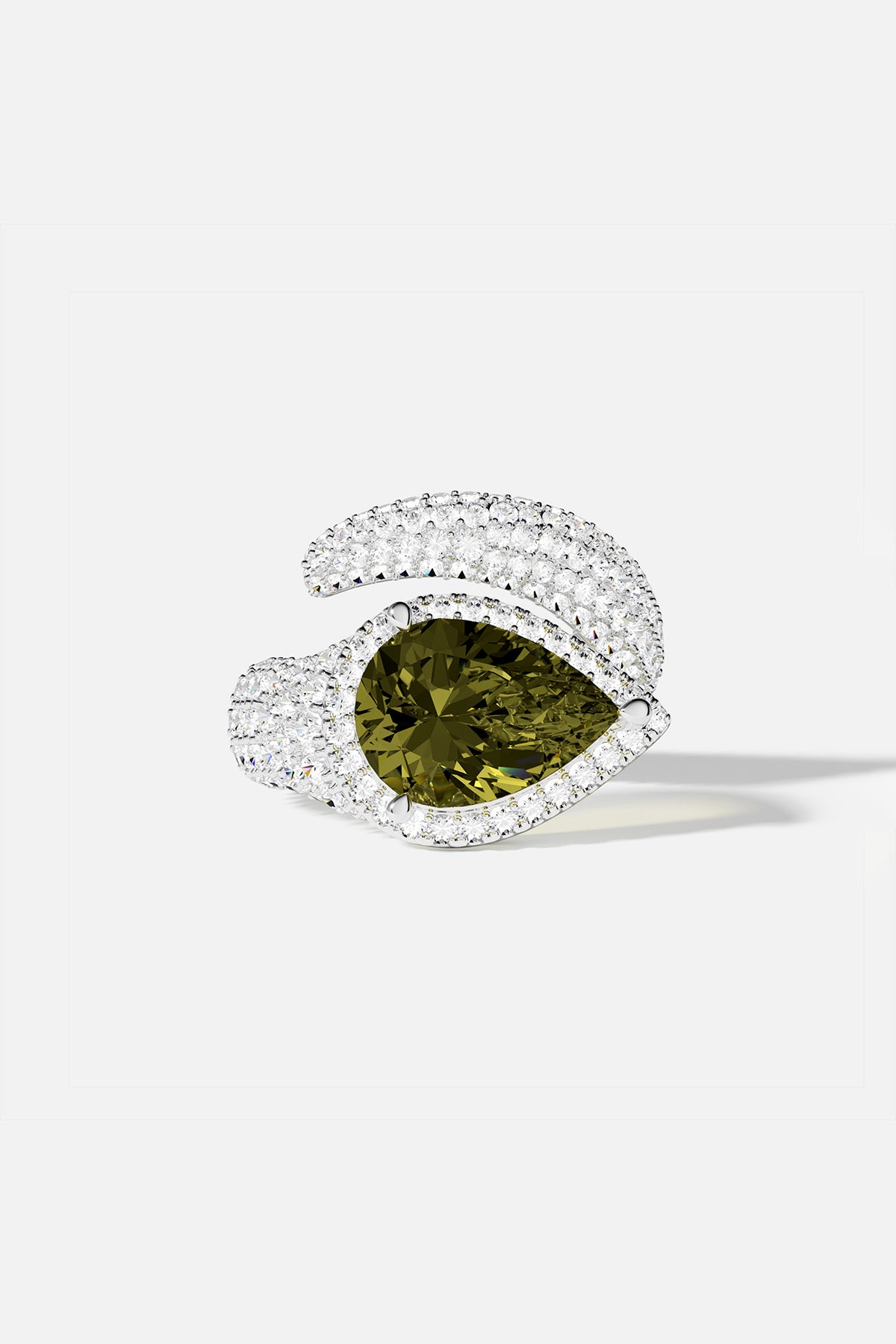 Khaki Pear Ring