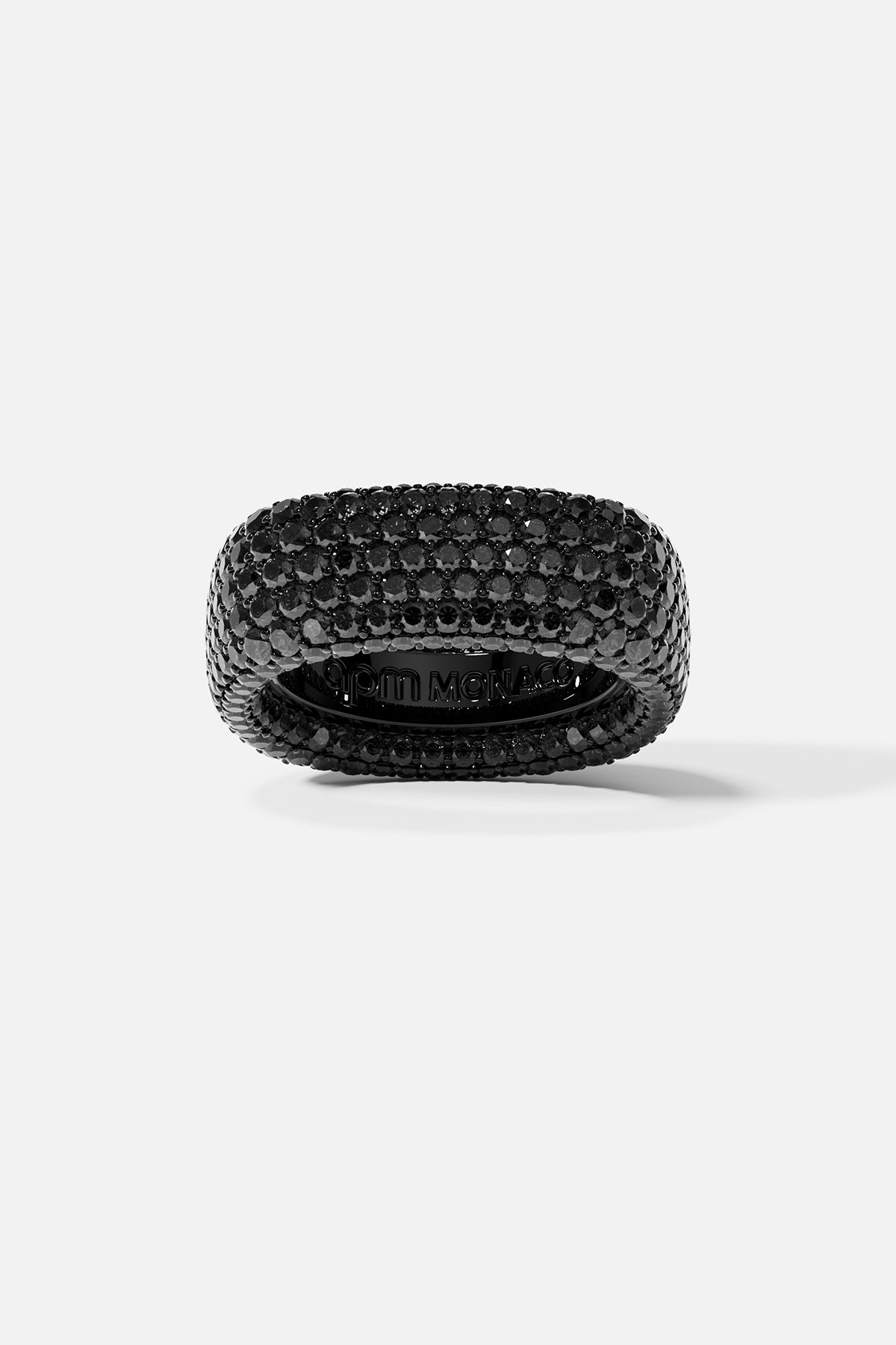 Black Chunky Pavé Ring