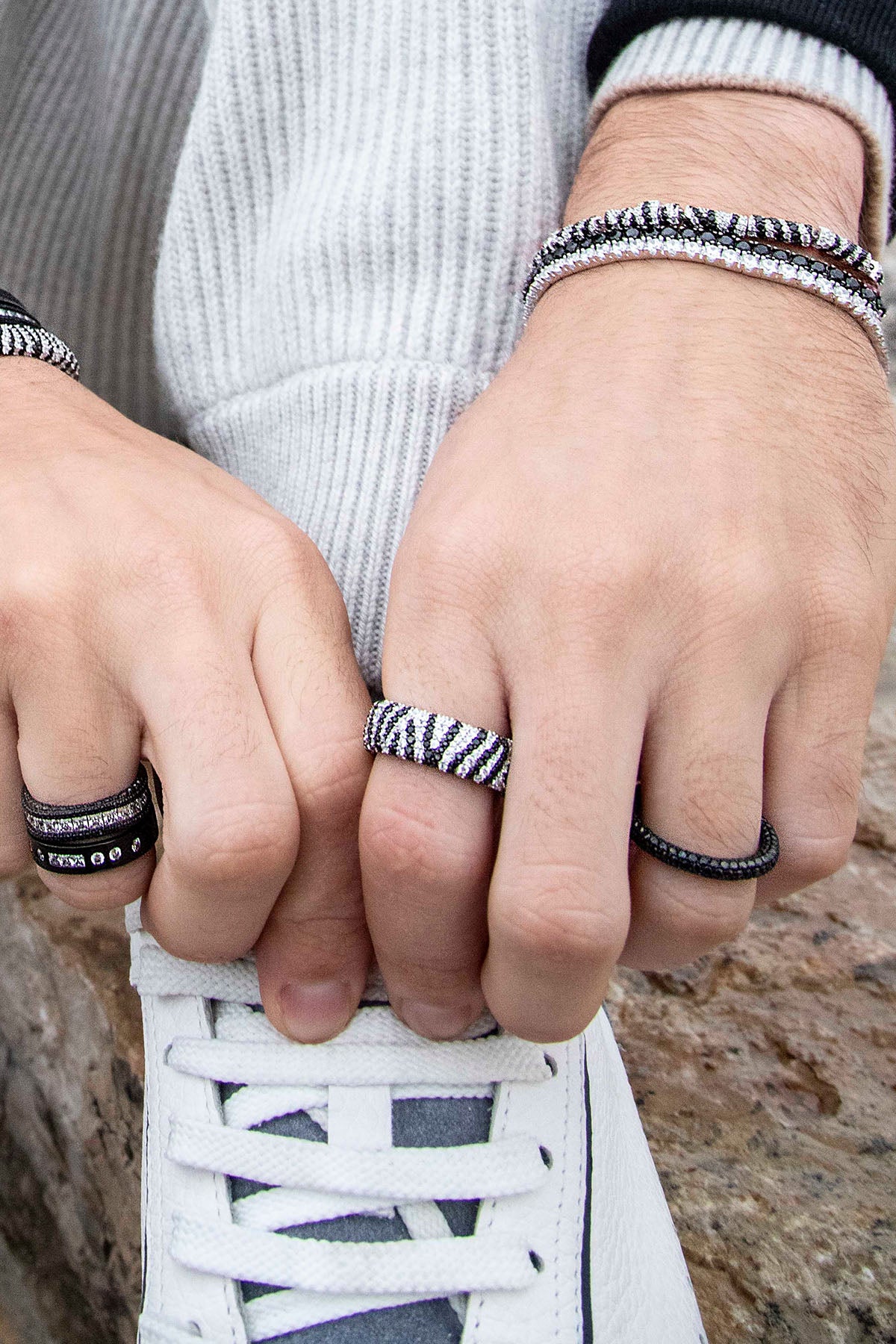 Chunky Zebra Ring
