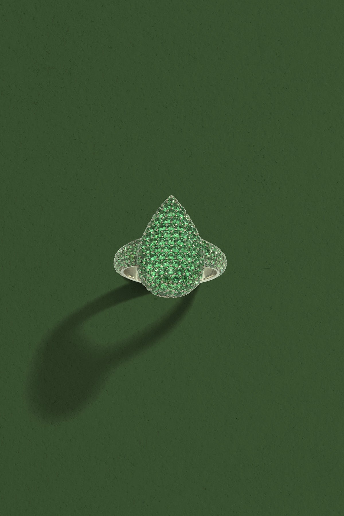 Green Drop Ring