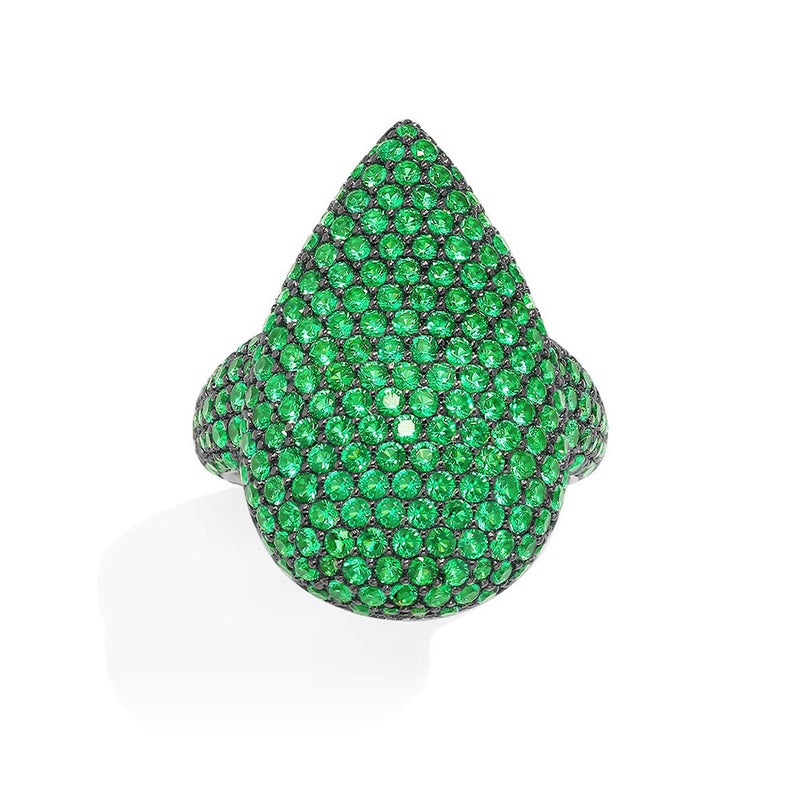 Bold Green Drop Ring