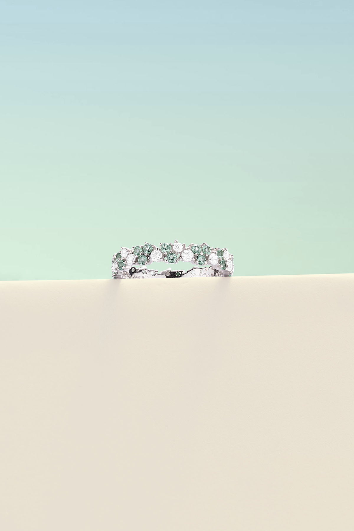 Pastel Green Drop Ring