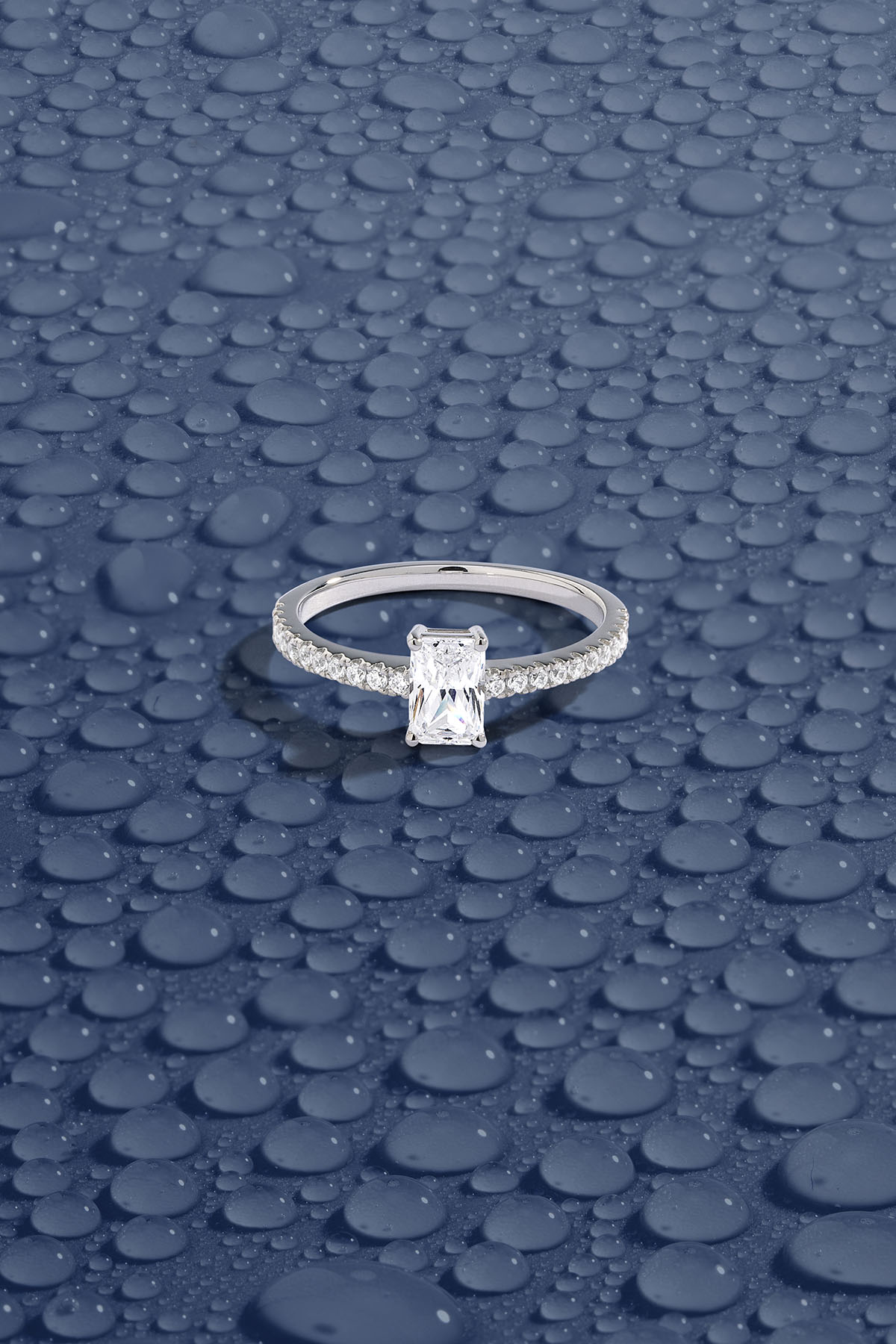 APM Monaco Eclat Pave Ring in Silver
