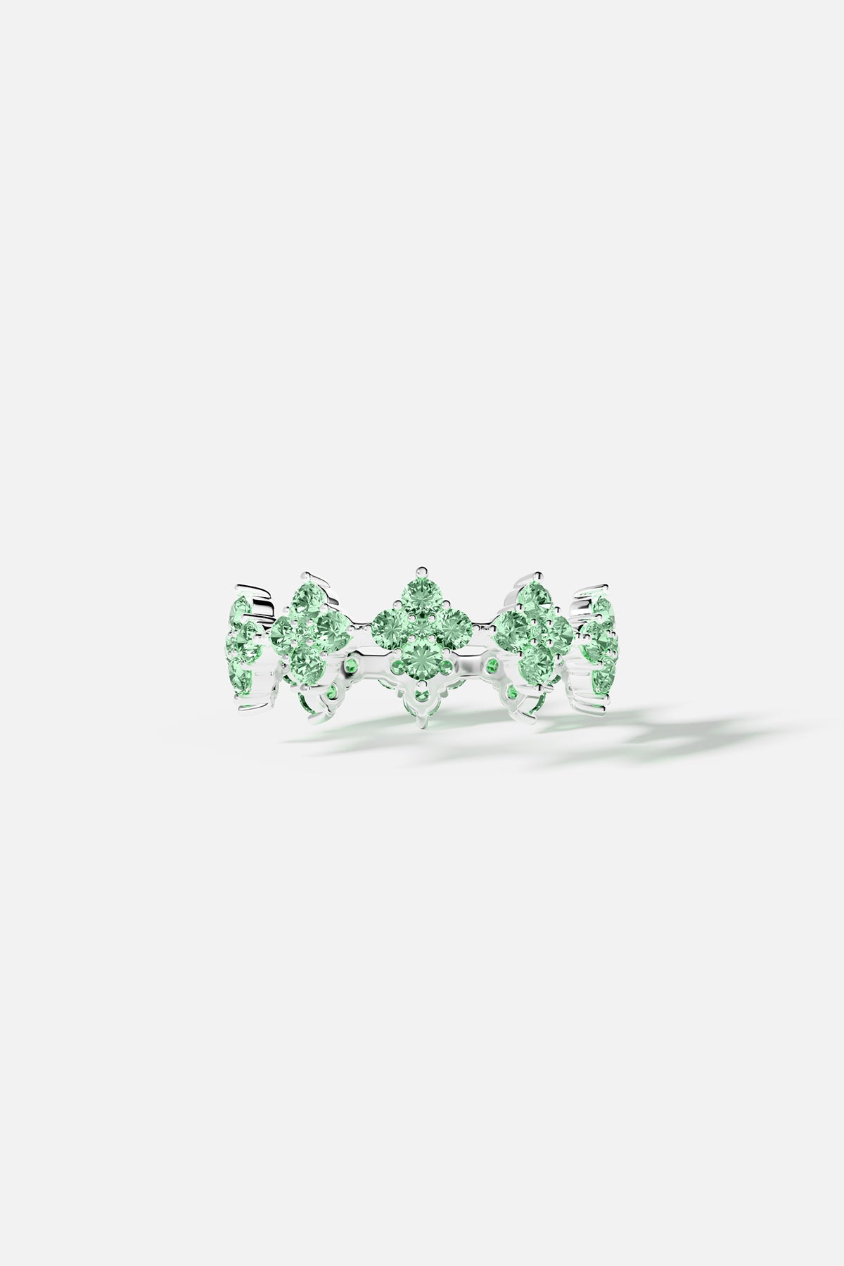 Pastel Green Spark Ring