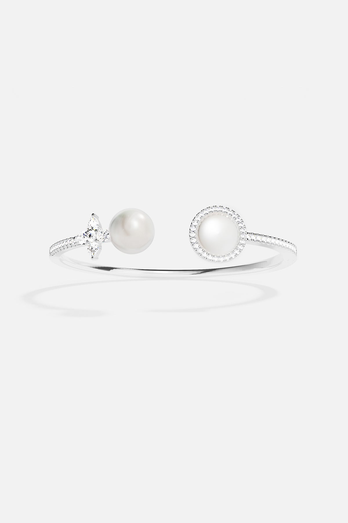 White Nacre and Pearl Cuff