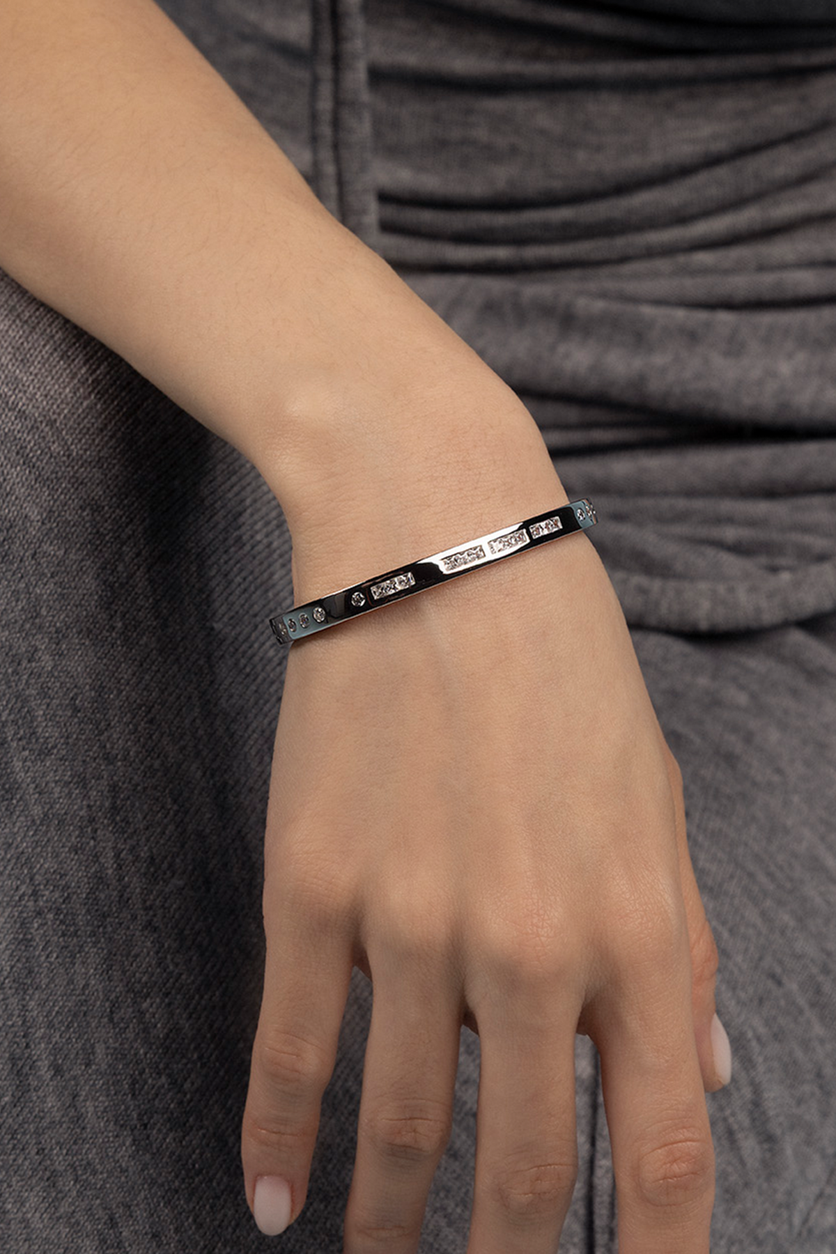 BONHEUR Morse Code Bangle