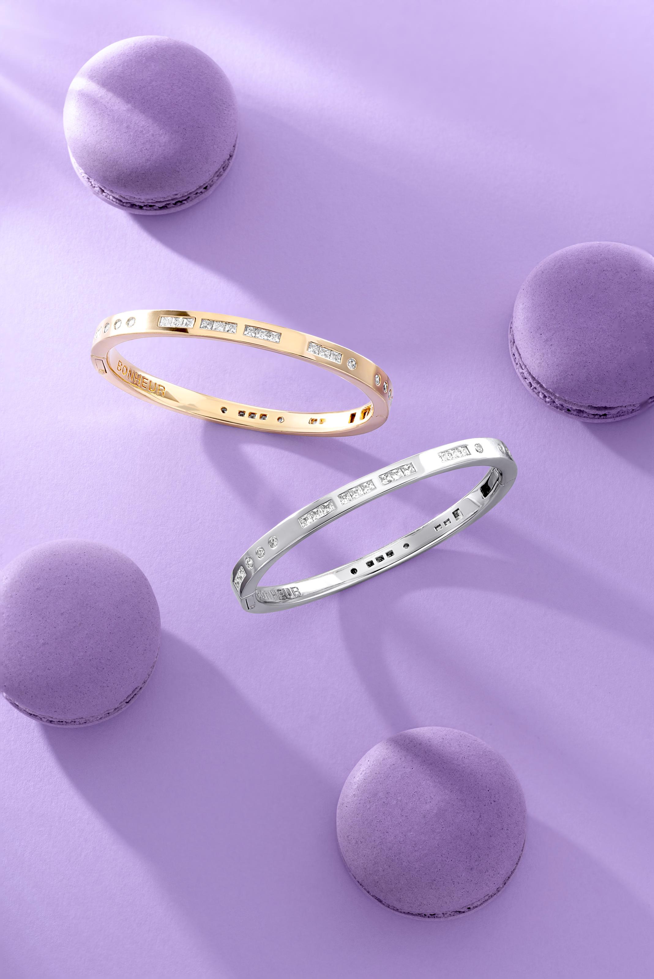 BONHEUR Morse Code Bangle - APM Monaco