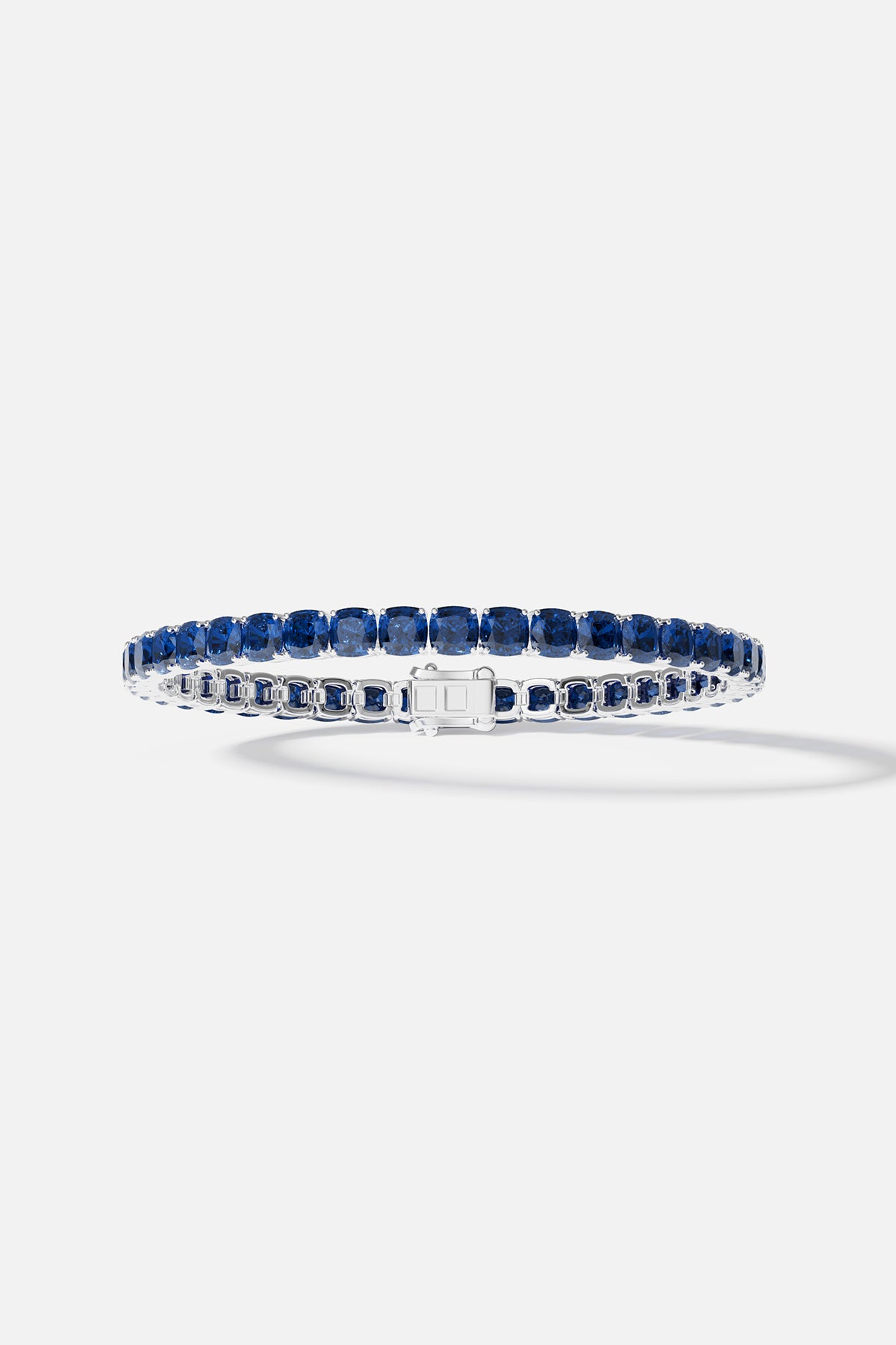 APM Monaco Blue Square Bracelet in Silver