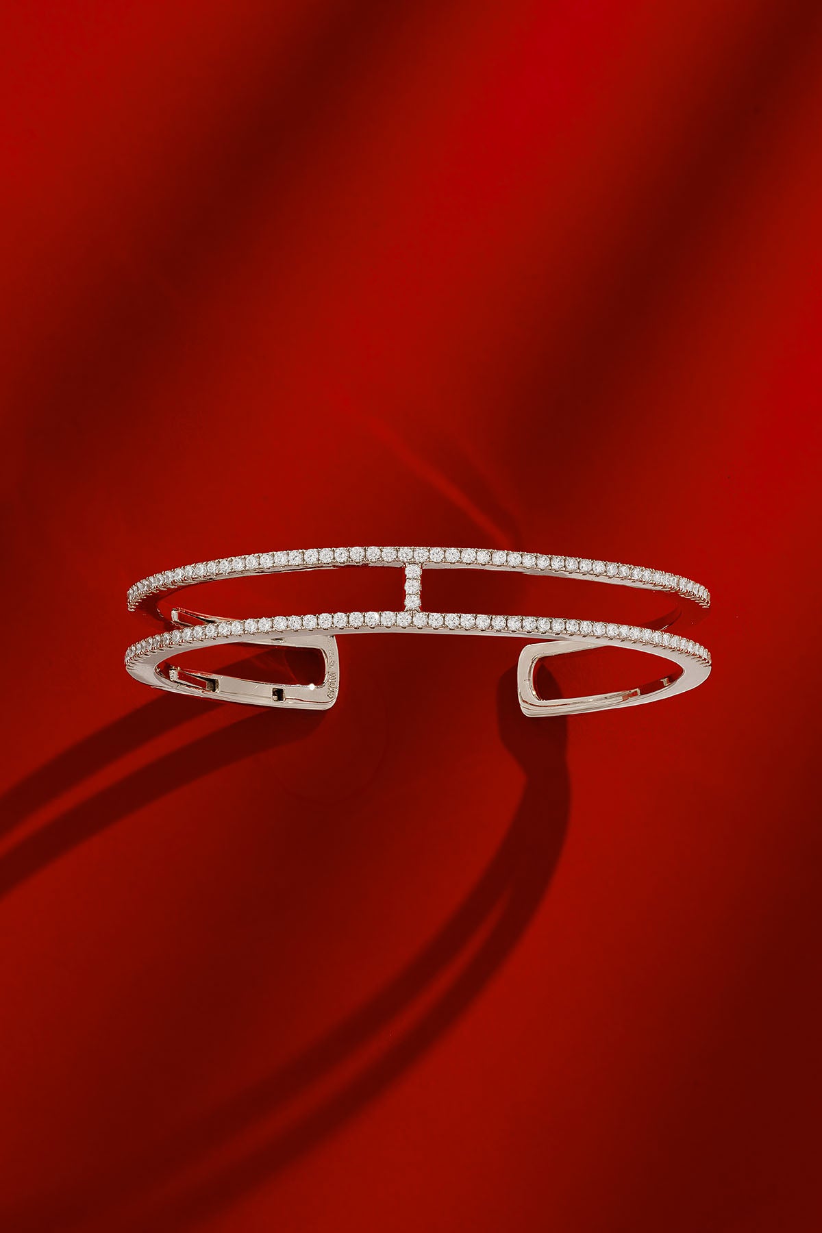 Double Line Pavé Cuff