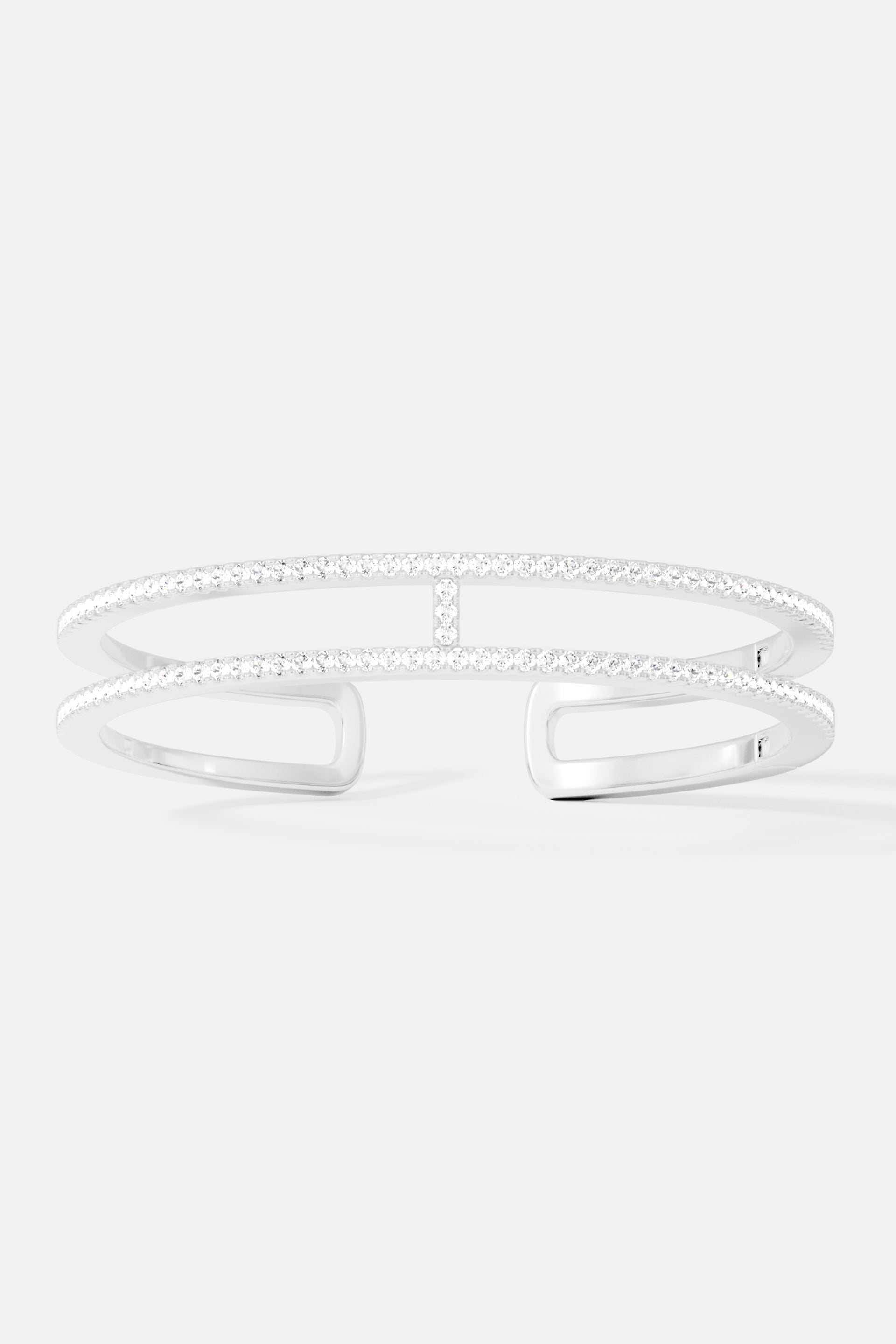 Double Line Pavé Cuff