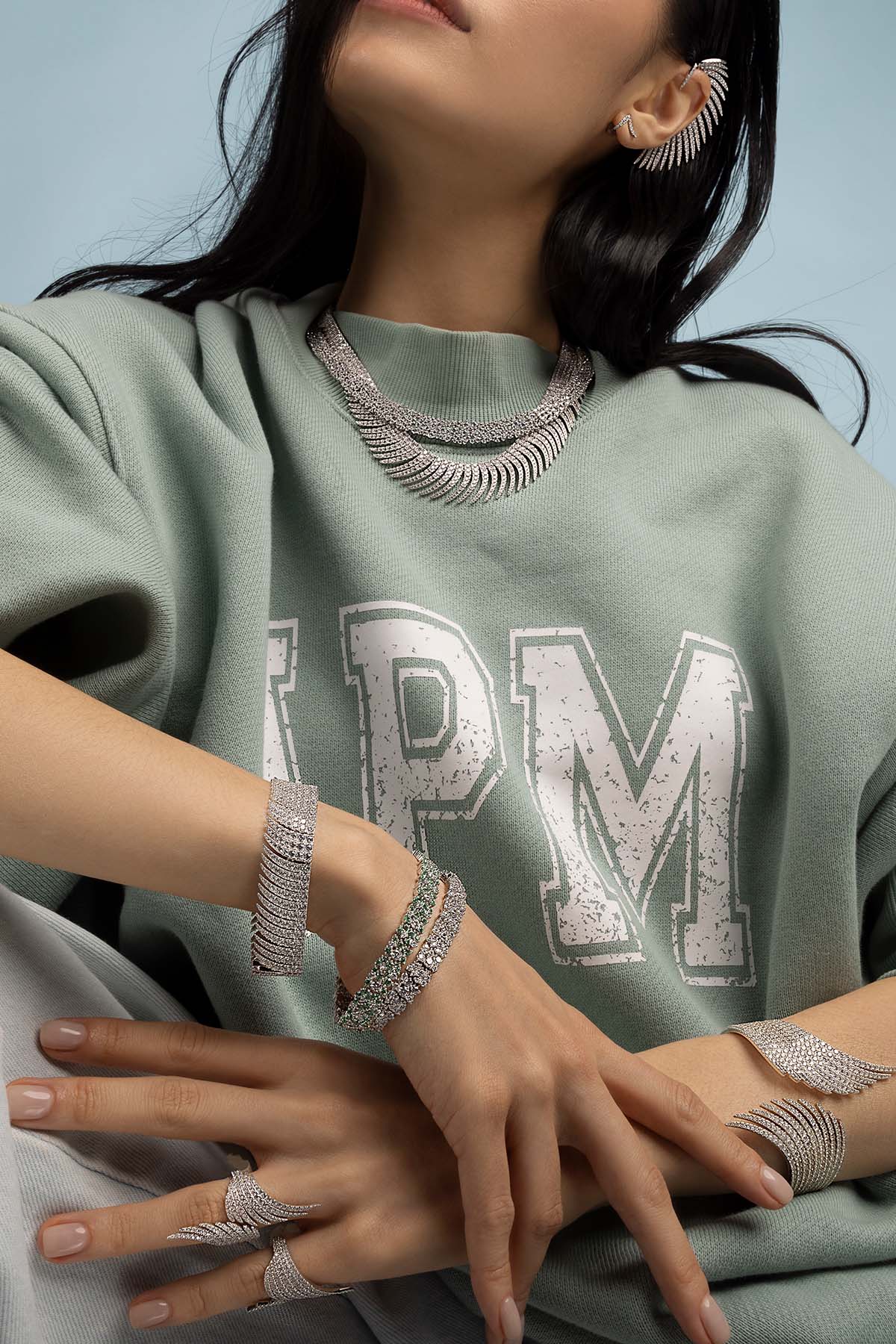 APM Monaco Drop Bracelet in Silver