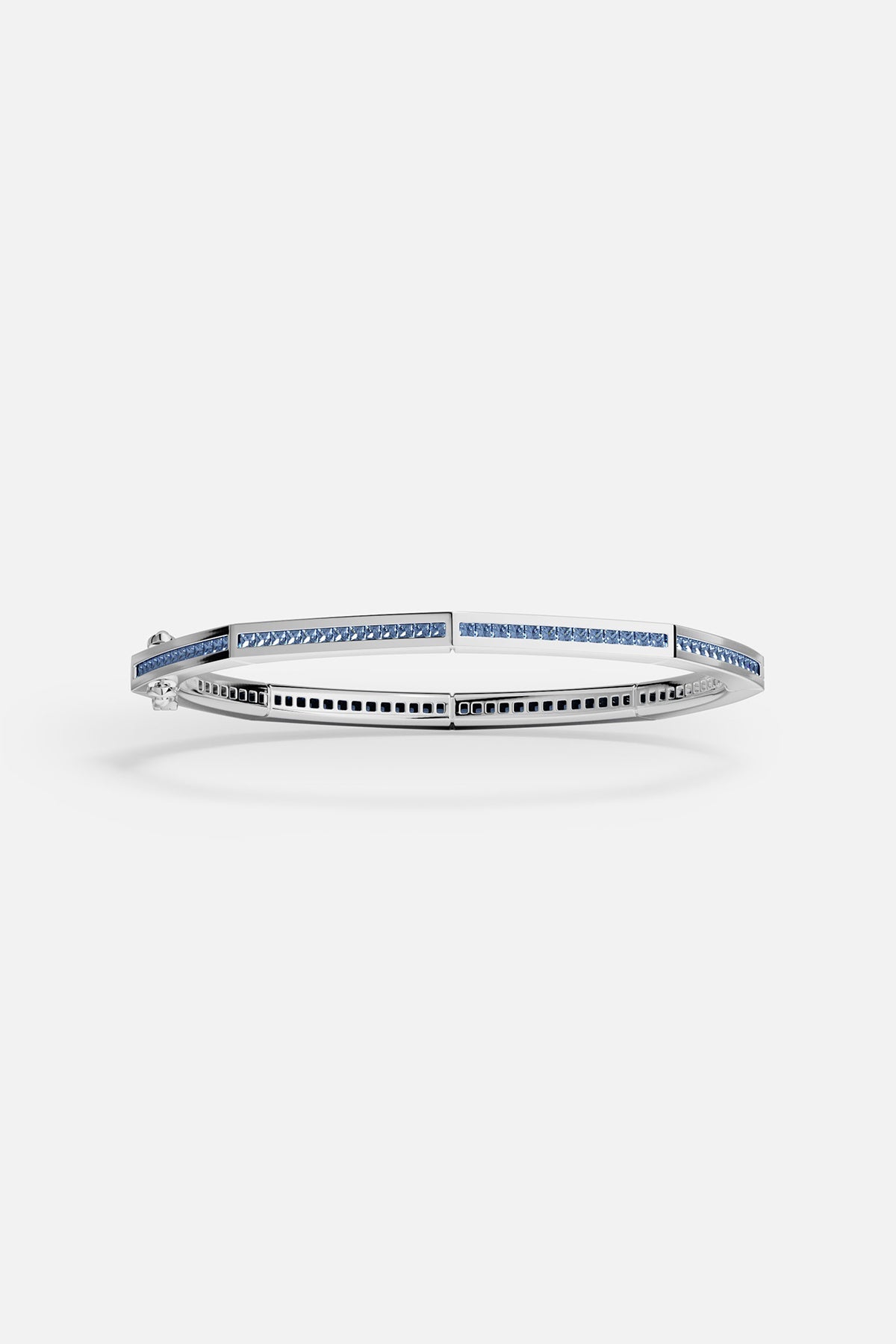 Blue Geometric Pavé Bangle - APM Monaco