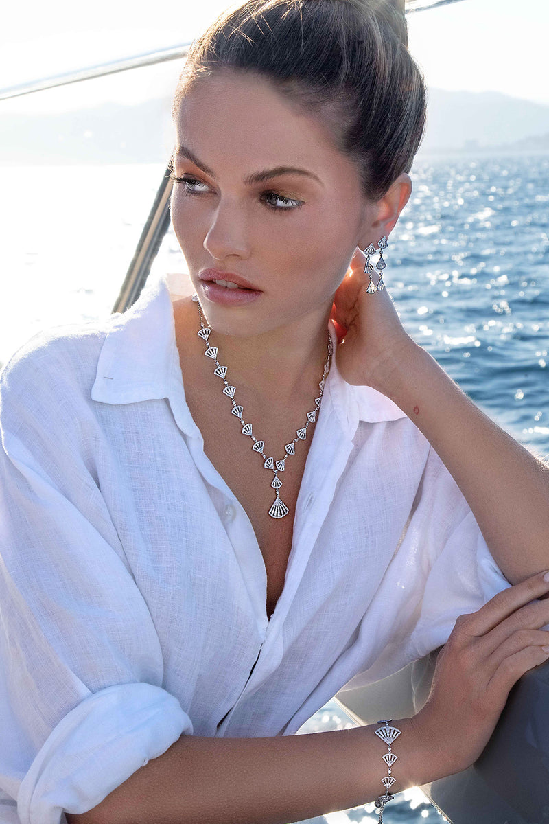 APM Monaco Flamenco Adjustable Necklace in Silver