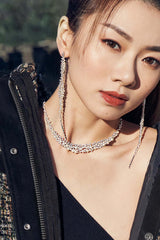 APM Monaco Chunky Pearl Adjustable Necklaces in Silver