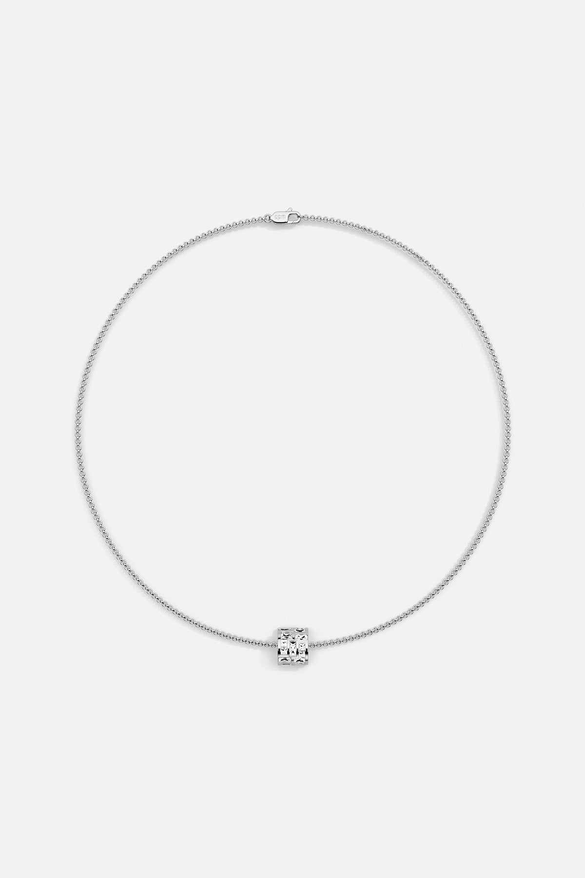 APM MONACO labyrinth adjustable choker in silver 