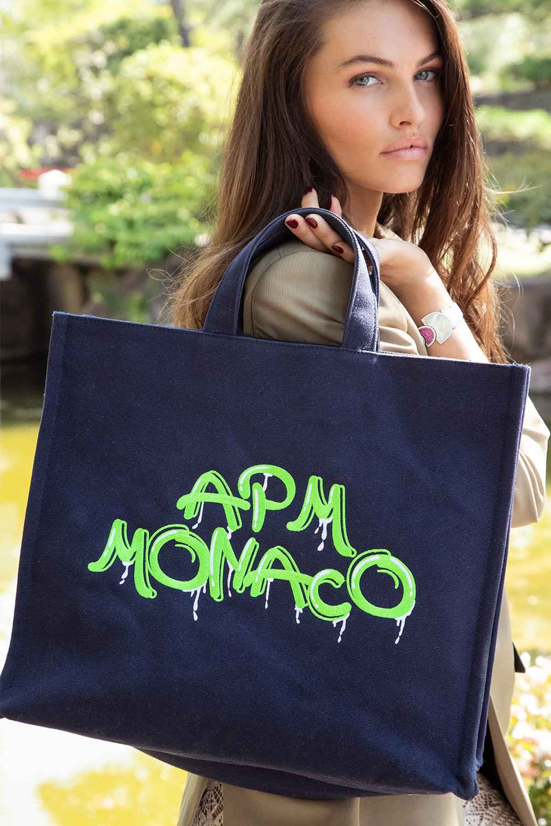 Large APM Monaco Graffiti Tote Bag APM Monaco APM Monaco UK