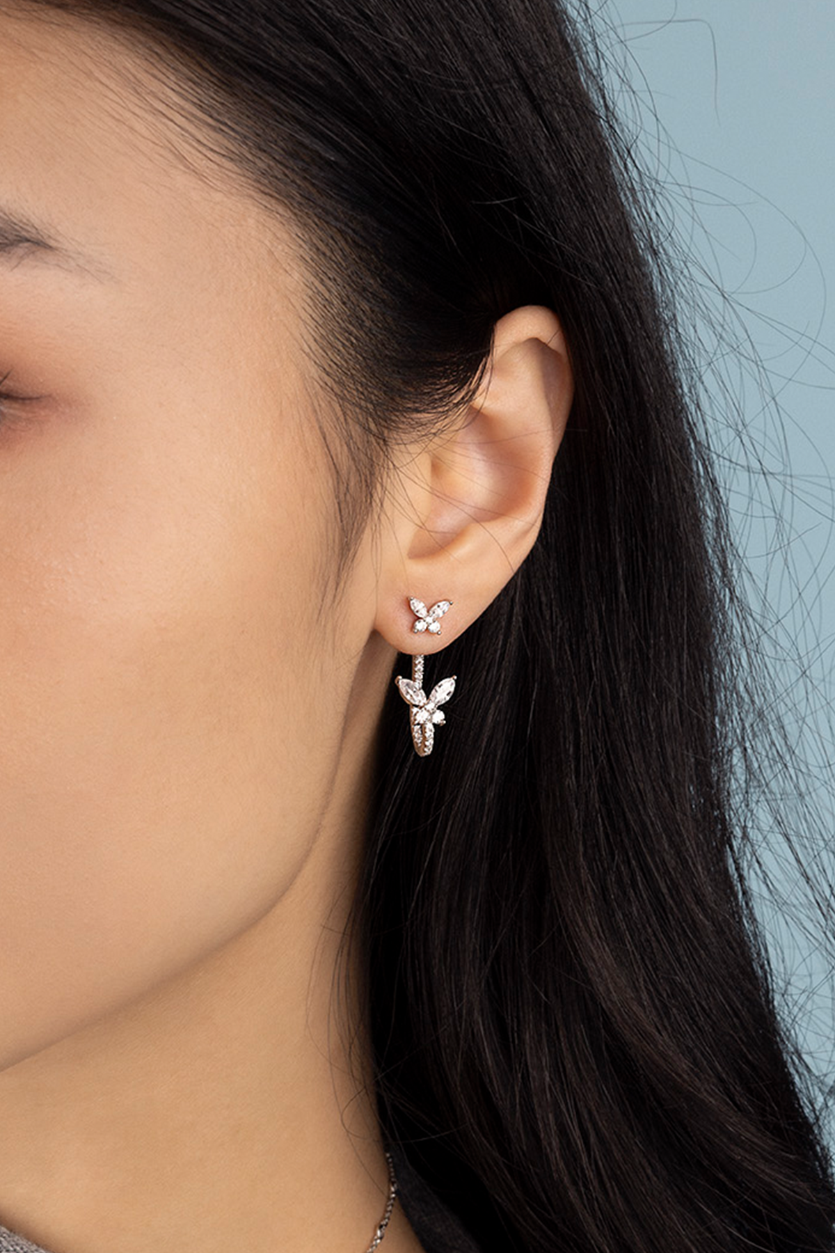 Asymmetric Butterfly Earrings