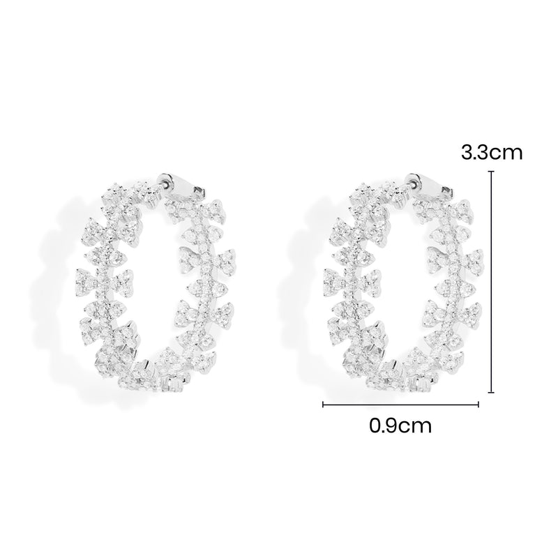Pavé Hoop Earrings