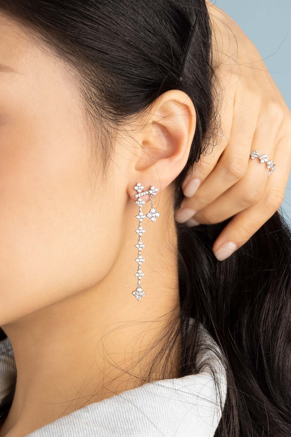 APM Monaco Spark Earrings in Silver