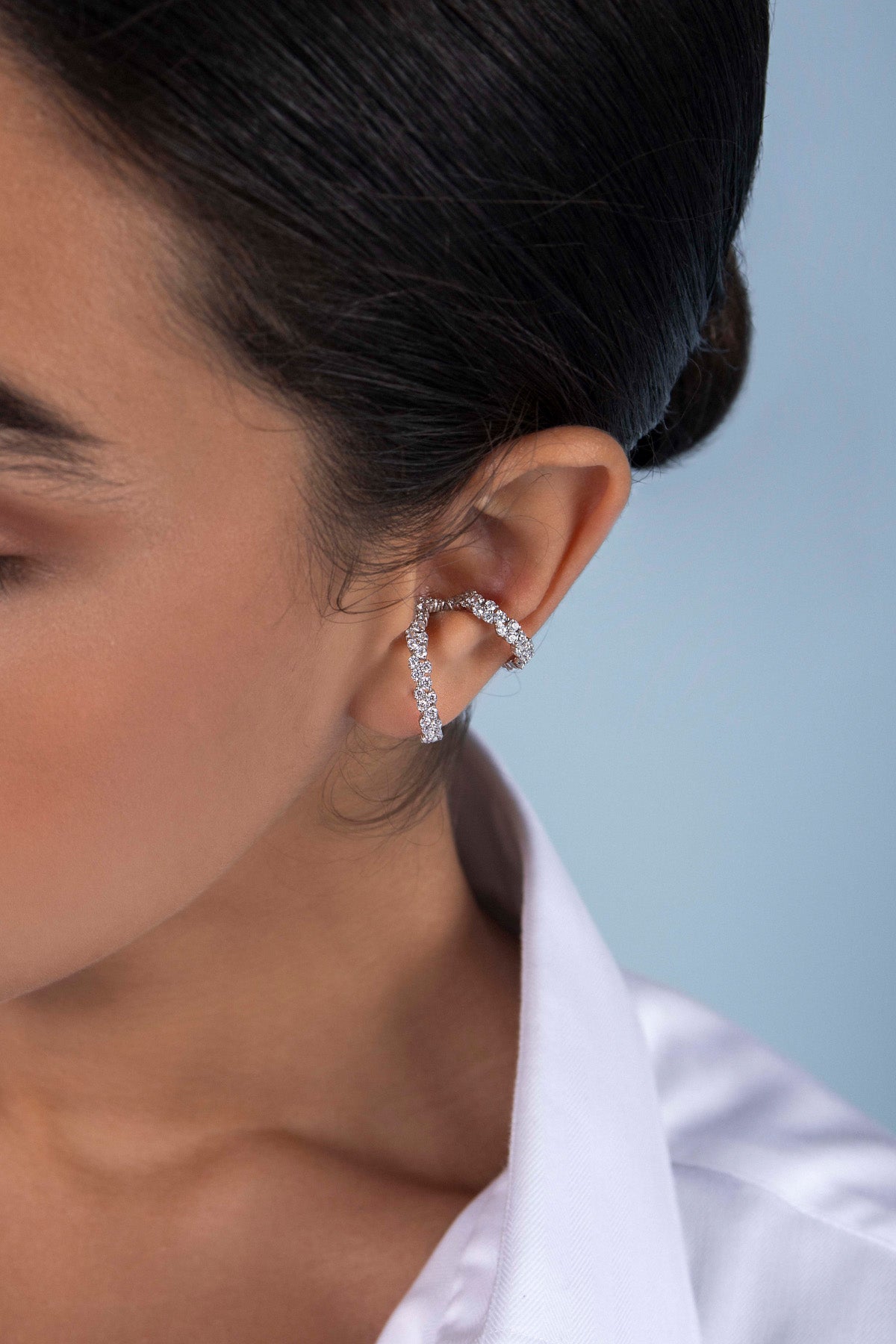 Earring fashion with cuff by APM Monaco